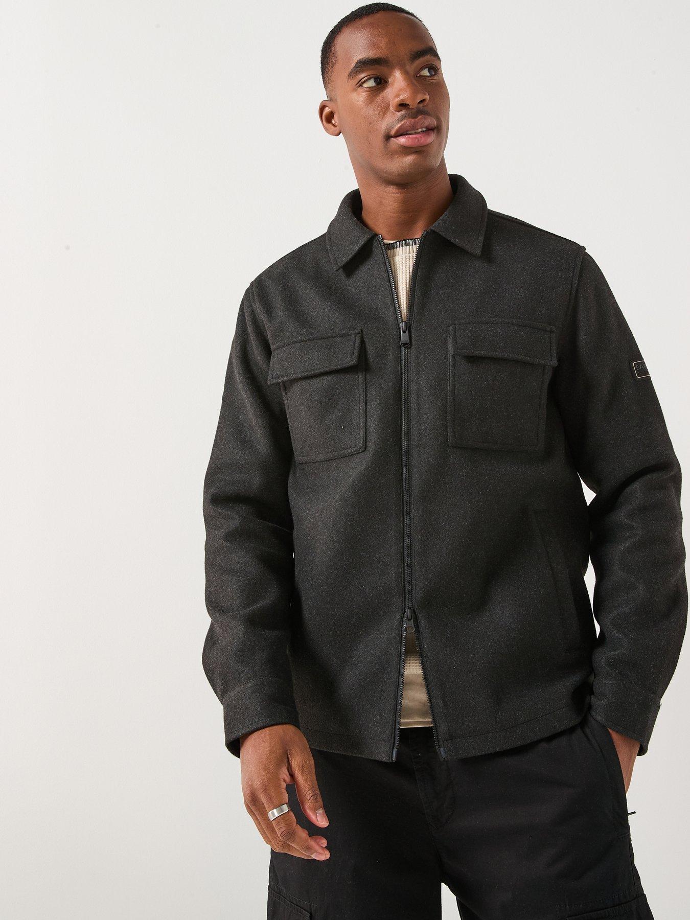 Barbour International Full Zip Walken Overshirt - Grey