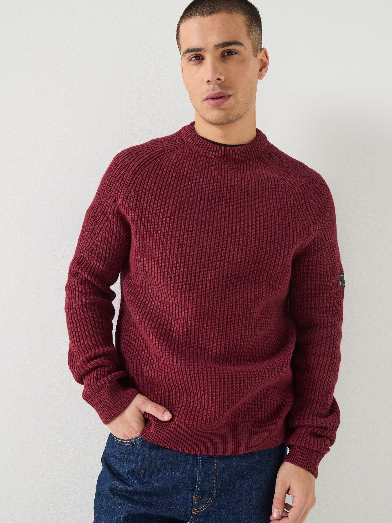 barbour-international-chester-crew-knitted-jumper-red