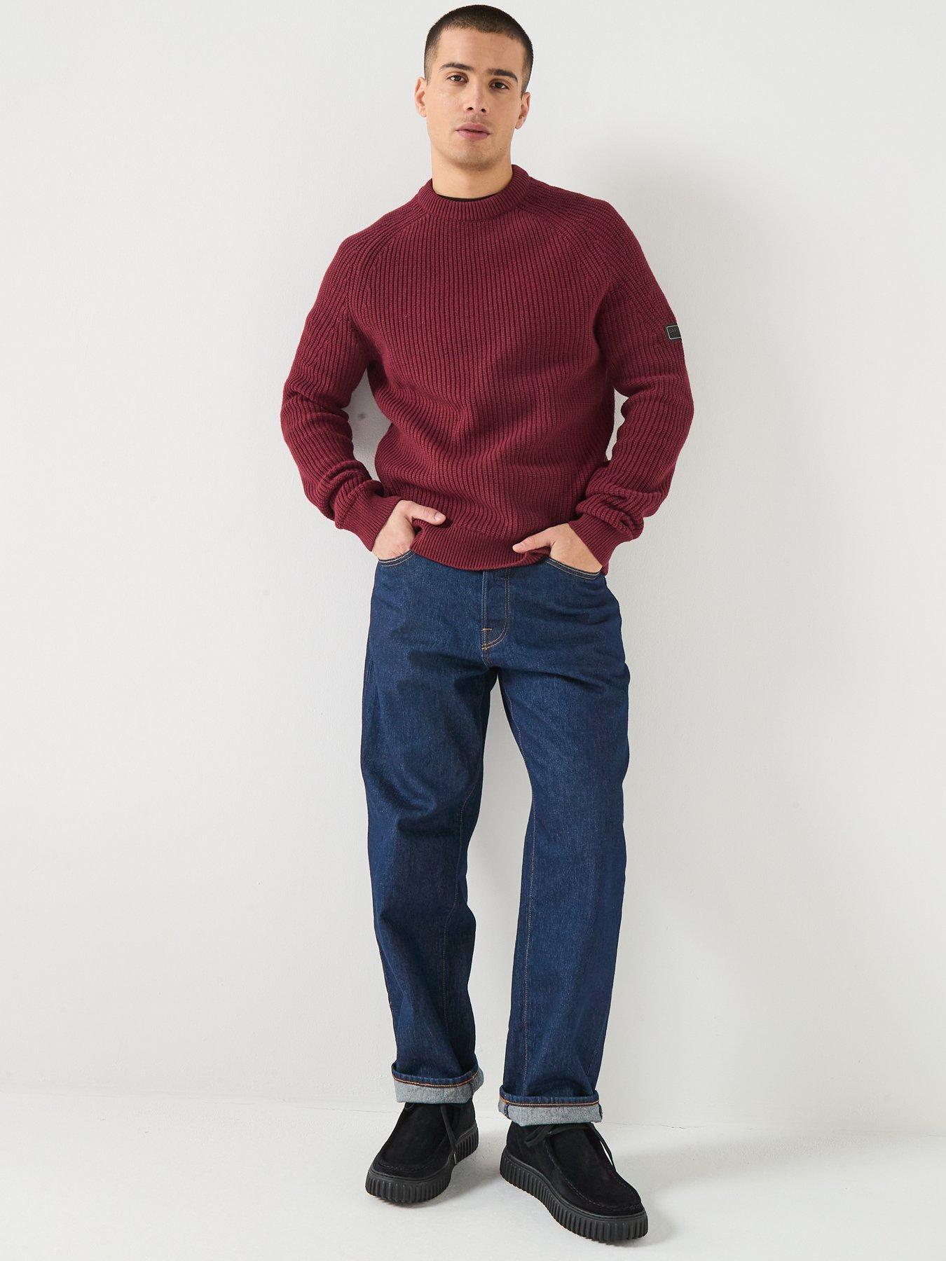 barbour-international-chester-crew-knitted-jumper-redback