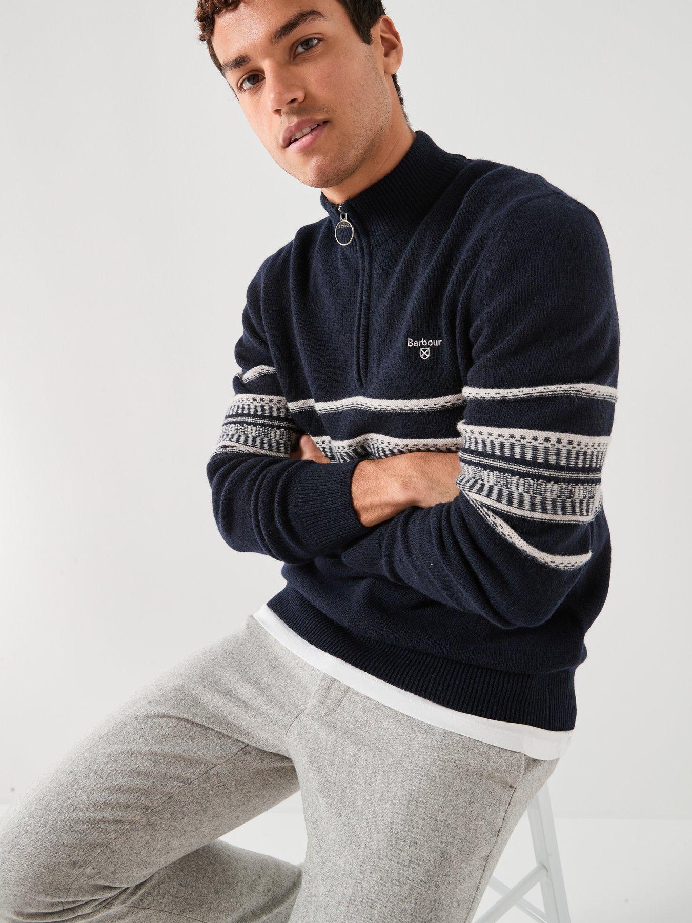barbour-kepwick-half-zip-fairisle-jumper-navydetail