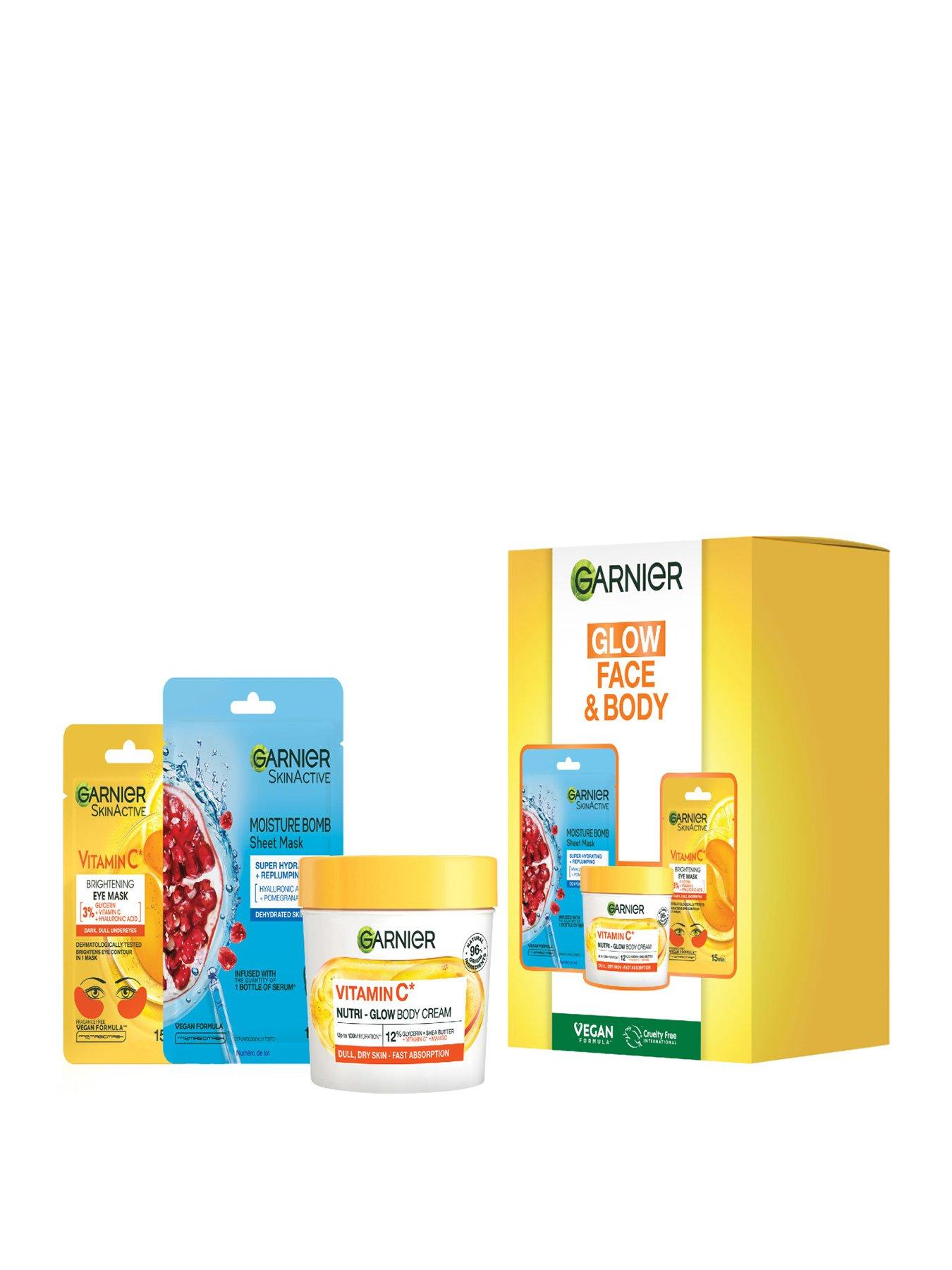 Garnier Glow Face  &  Body Essentials Set, with Vitamin C