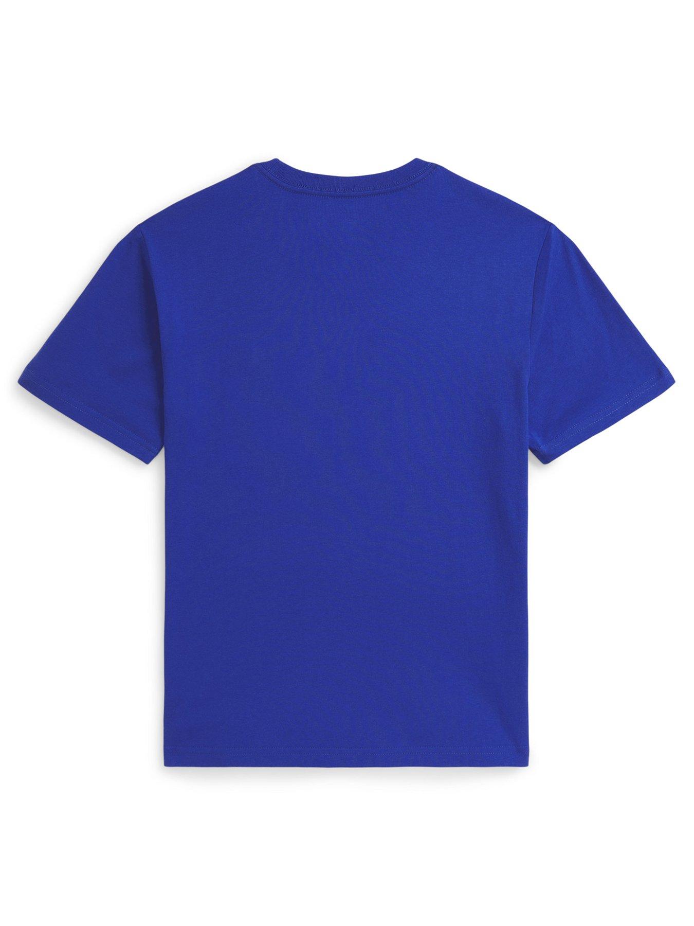 Image 2 of 3 of Polo Ralph Lauren Boys Short Sleeve T-Shirt - Blue