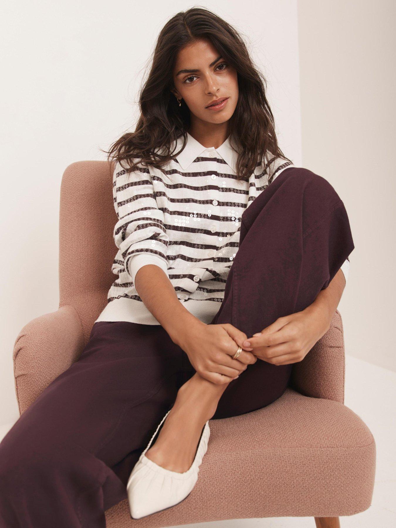 mint-velvet-sequin-cardigan-burgundy-stripeback