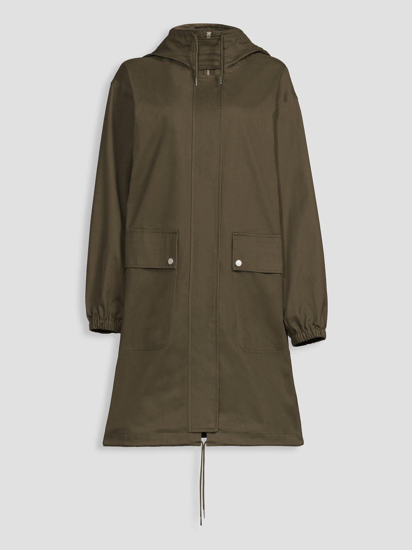 Image 7 of 7 of The Very Collection Longline Utility Parka - Khaki
