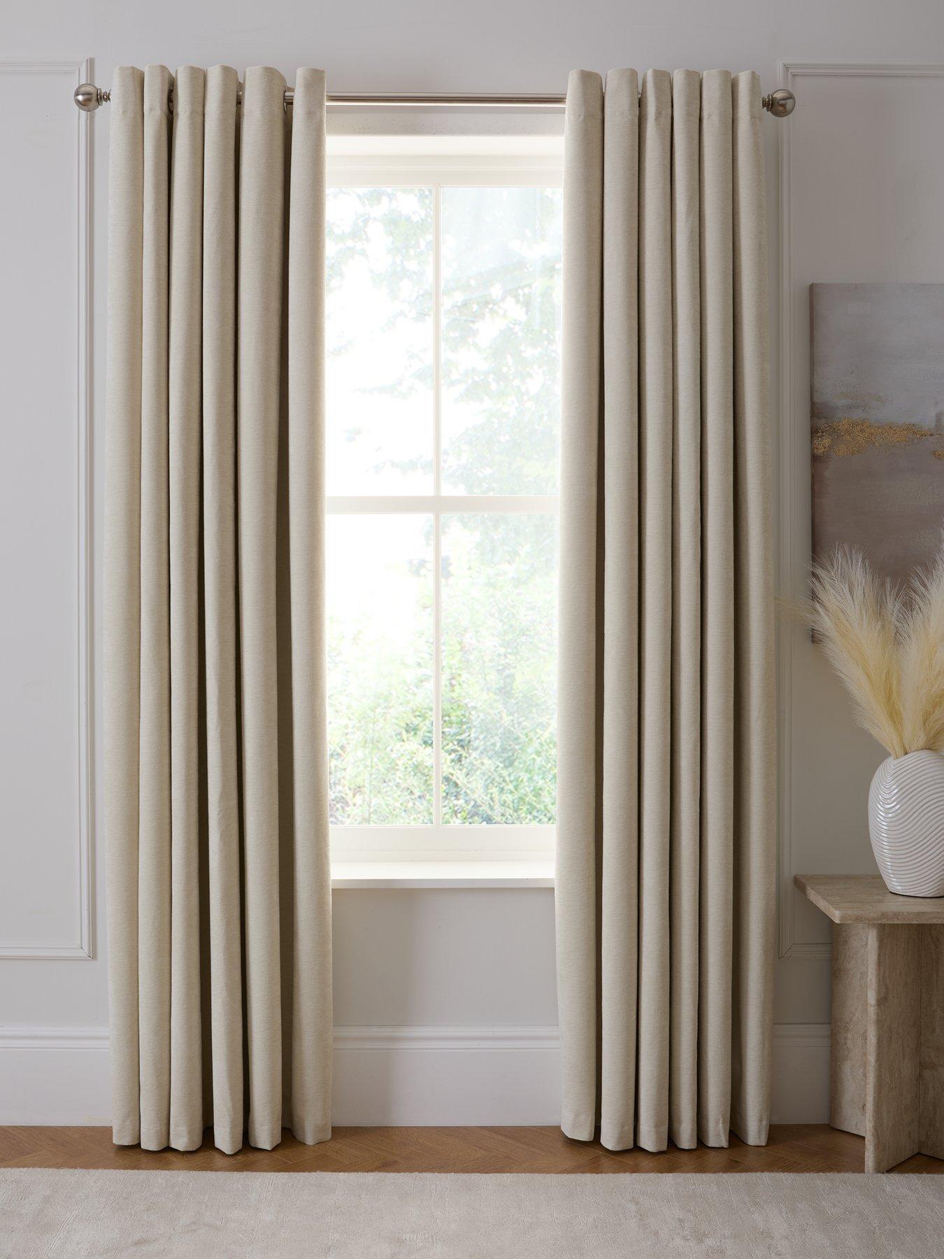 The Very Collection Knightsbridge Chenille 90x108 Blackout Eyelet Curtains