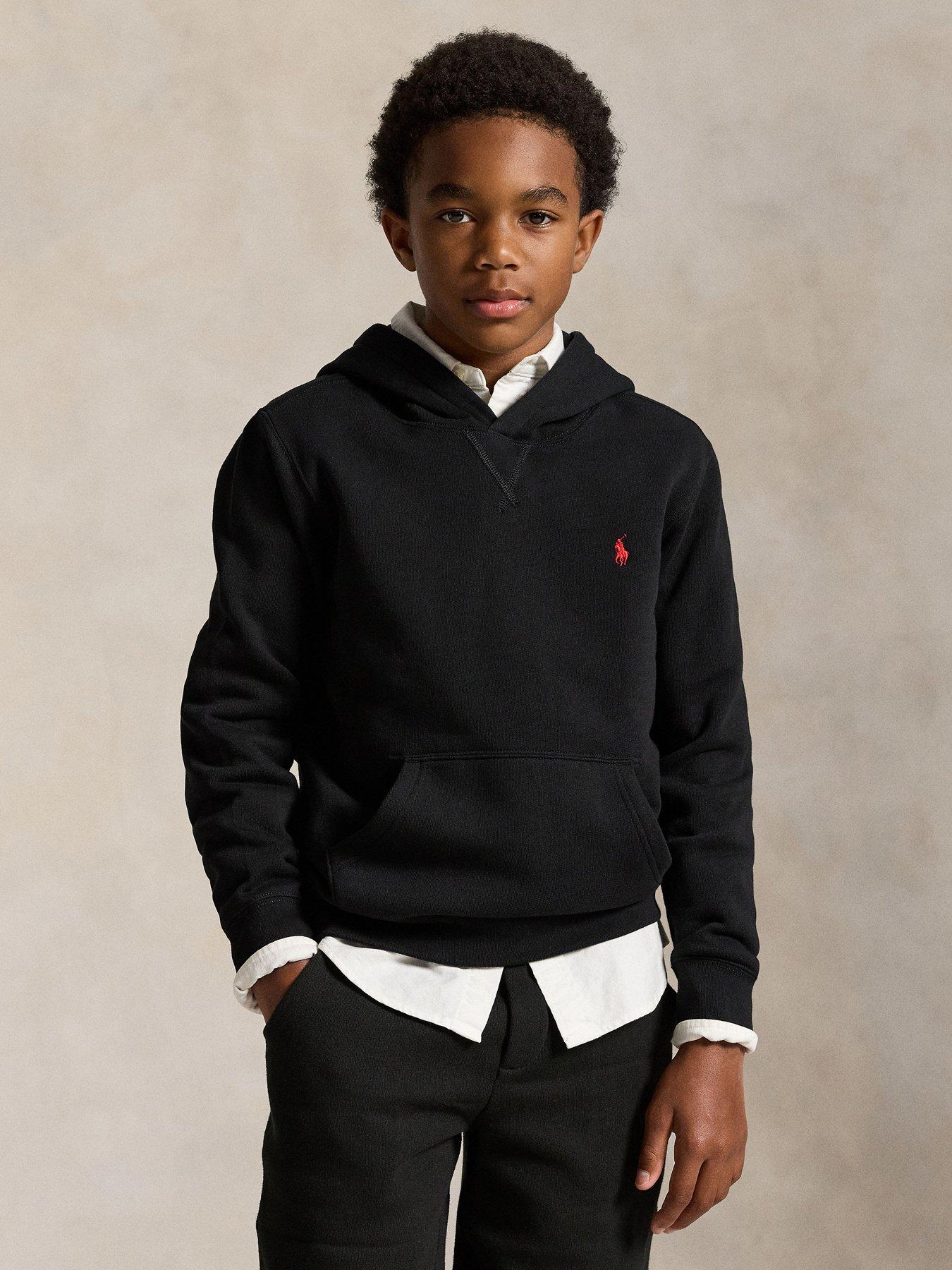 Polo Ralph Lauren Boys Hooded Sweatshirt - Black