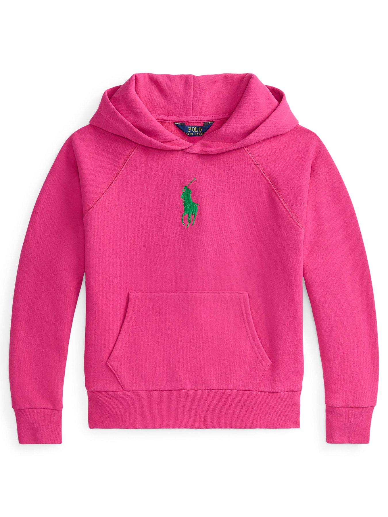 Polo Ralph Lauren Girls Hooded Sweatshirt - Pink