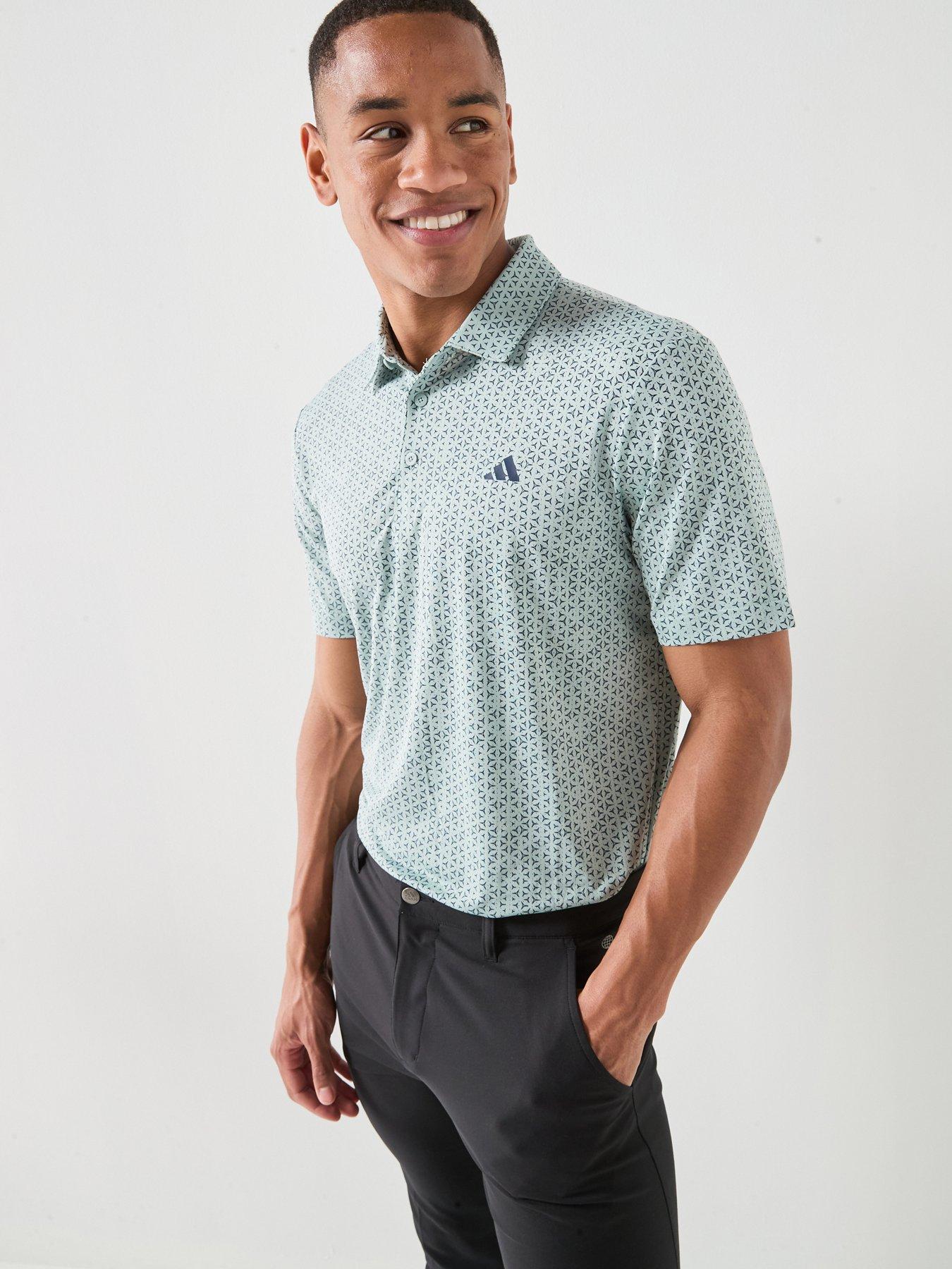 Image 1 of 5 of adidas Mens Golf Ultimate 365 Mesh Climacool Polo - Green