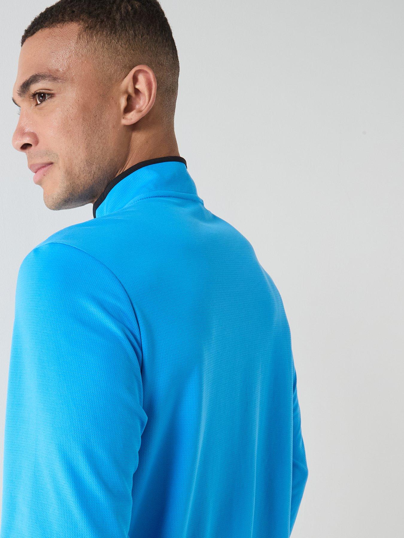 Image 5 of 5 of adidas Mens Golf Lightweight Quarter Zip - Blue