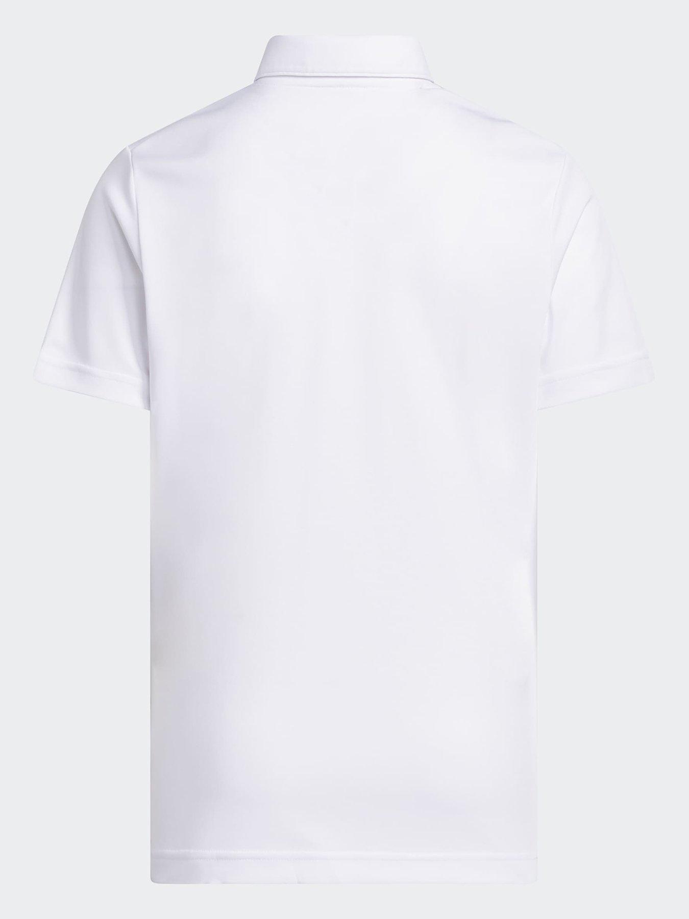 Image 2 of 5 of adidas Boys Golf Performance Polo Shirt - White