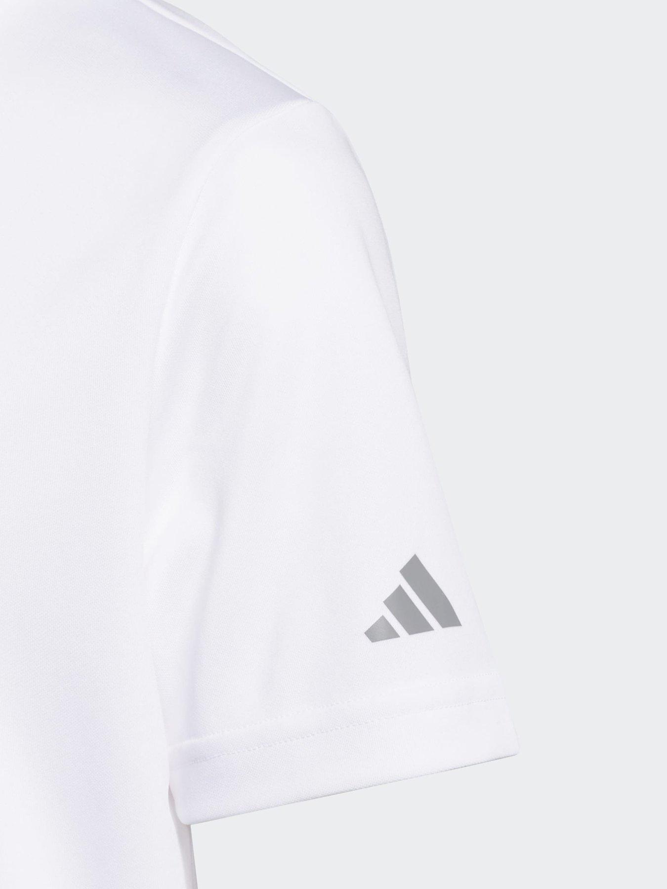 Image 3 of 5 of adidas Boys Golf Performance Polo Shirt - White