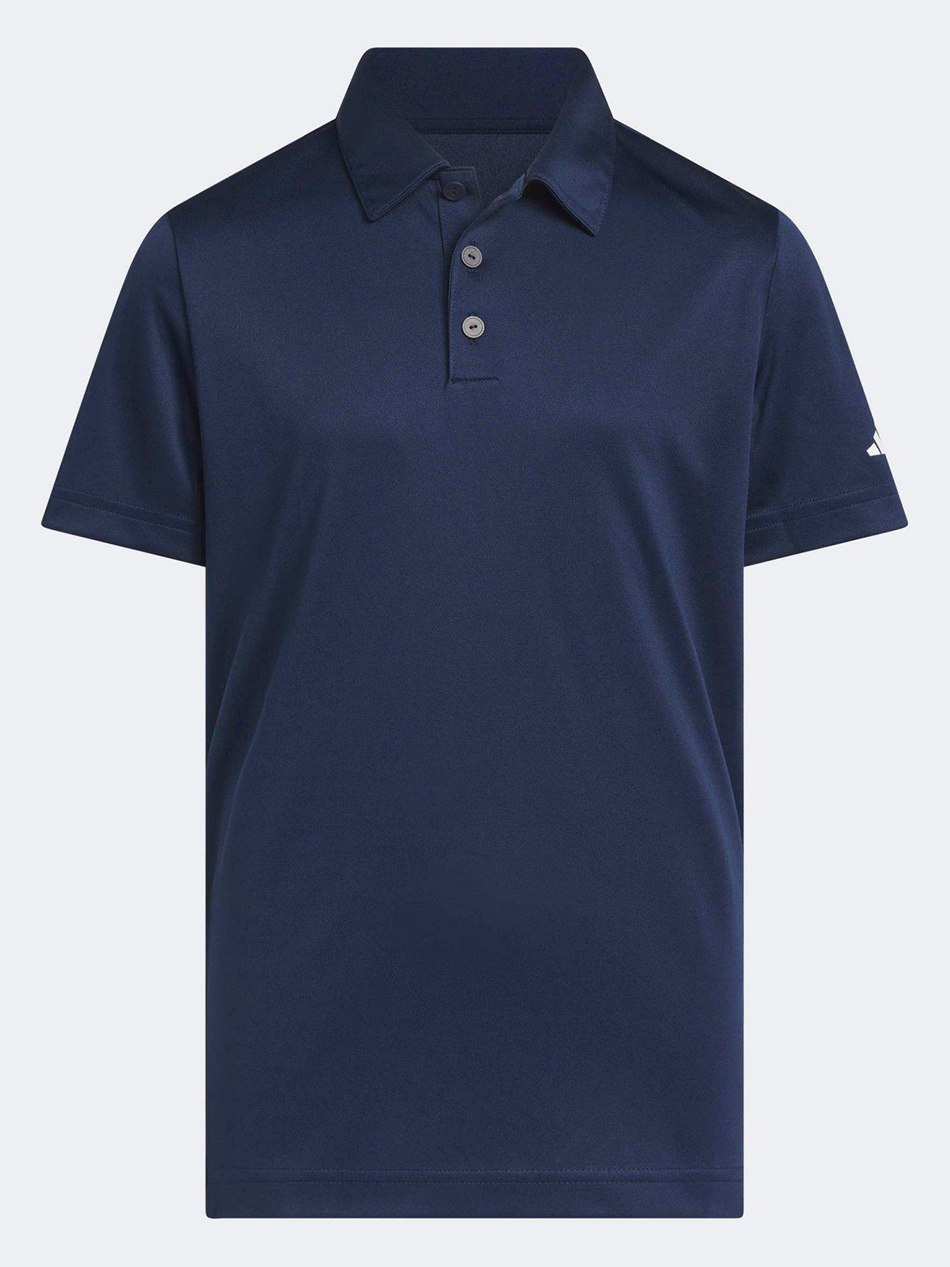 adidas-boys-golf-performance-polo-shirt-navyfront