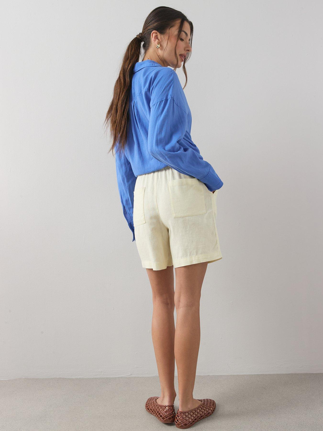 the-very-collection-linen-blend-shortsstillFront