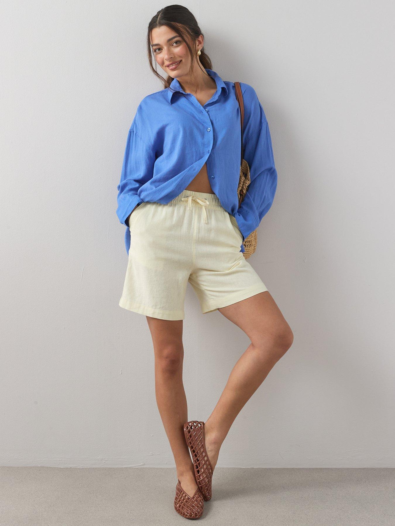 the-very-collection-linen-blend-shortsback