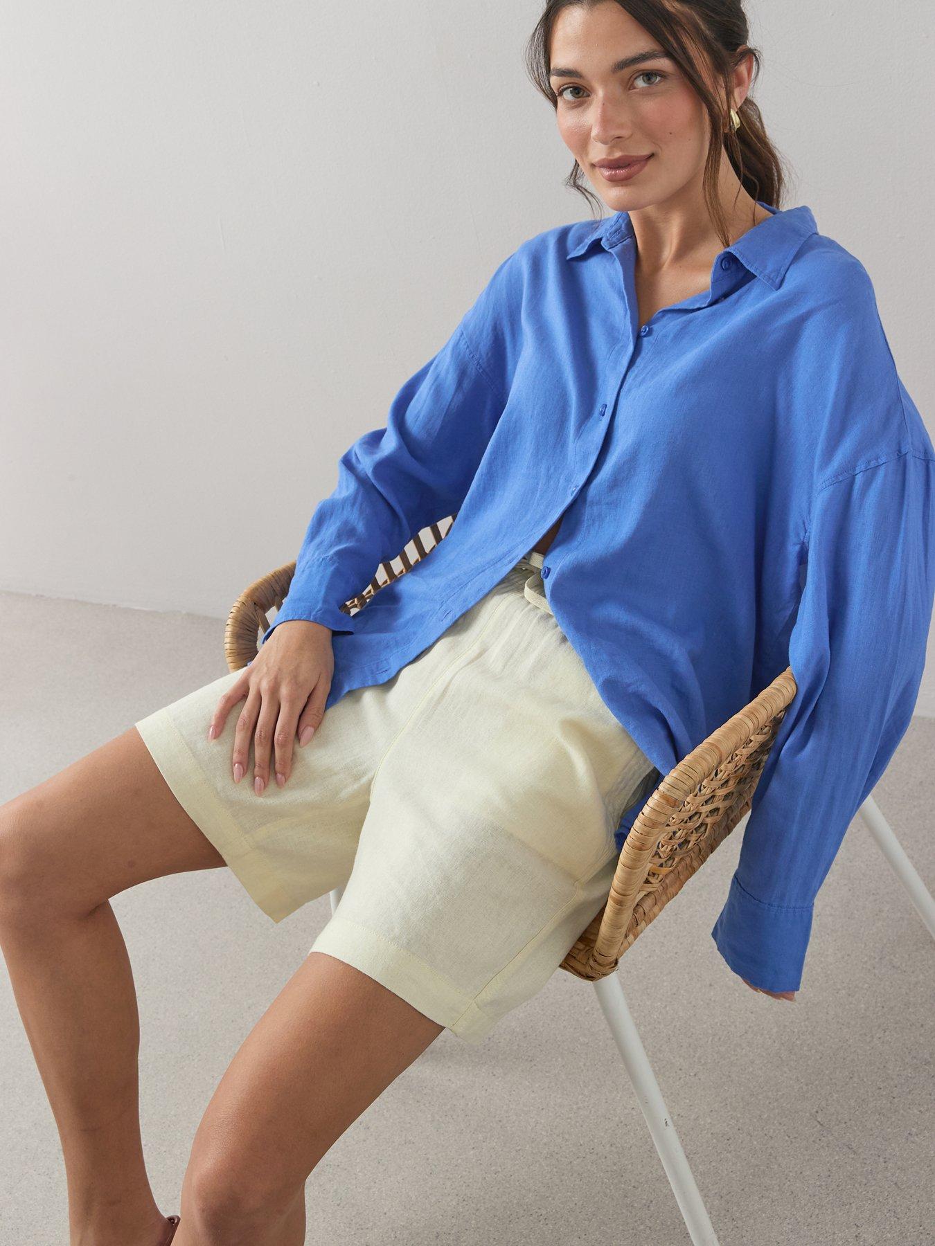 the-very-collection-linen-blend-shortsdetail