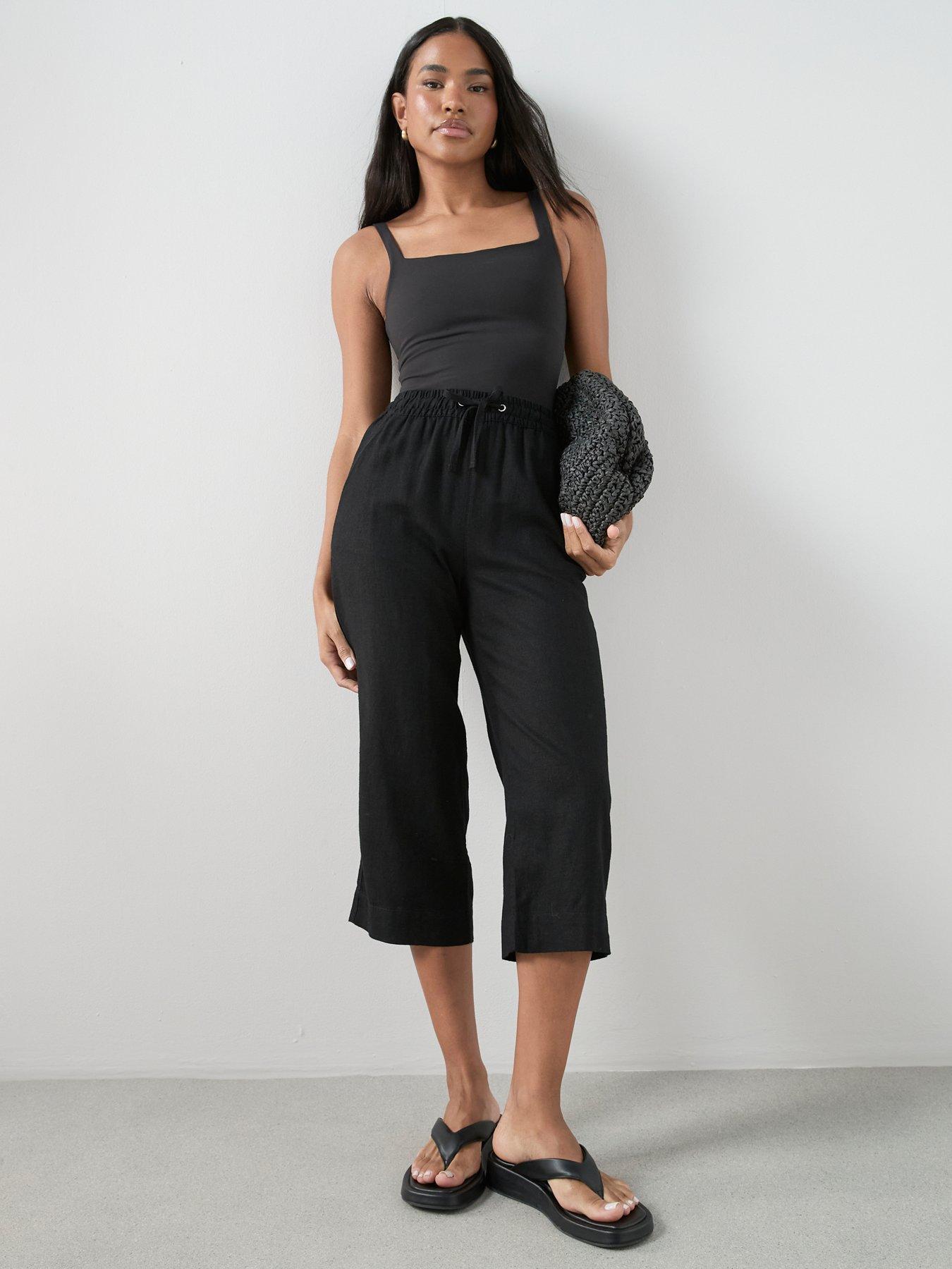 the-very-collection-linen-blend-cropped-trouser-blackoutfit