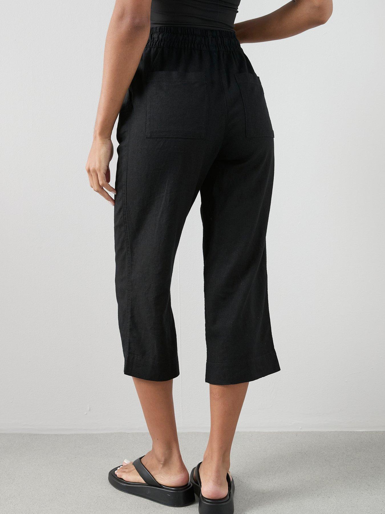 the-very-collection-linen-blend-cropped-trouser-blackdetail