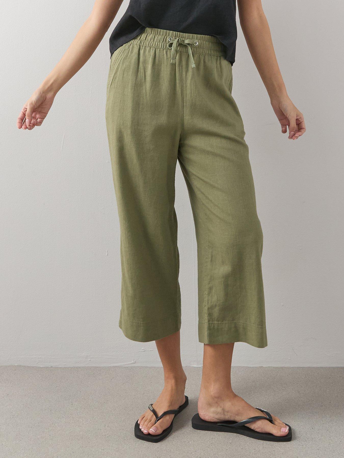 the-very-collection-linen-blend-cropped-trouser-khakioutfit