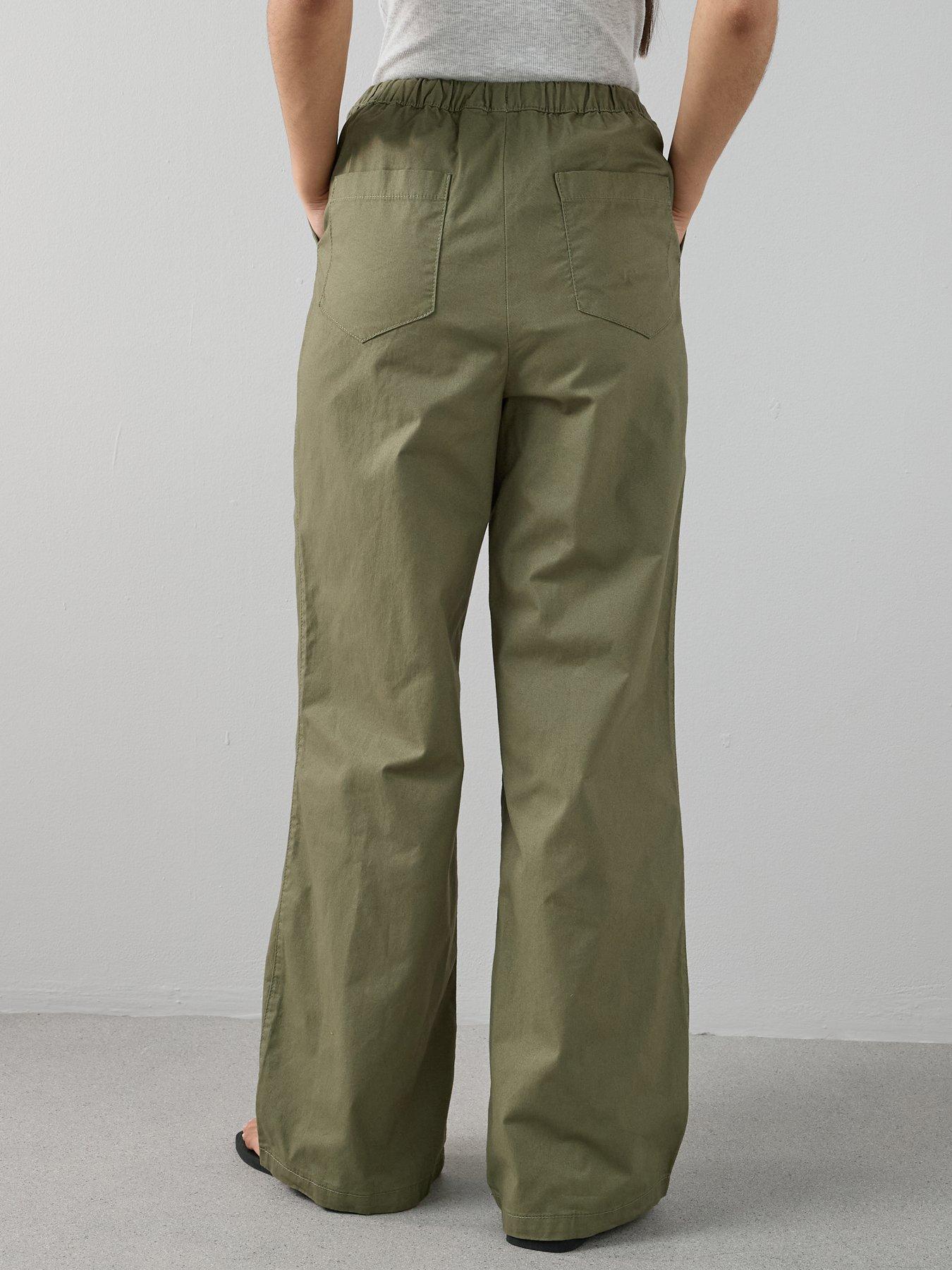 the-very-collection-cotton-wide-leg-trouser-khakistillFront
