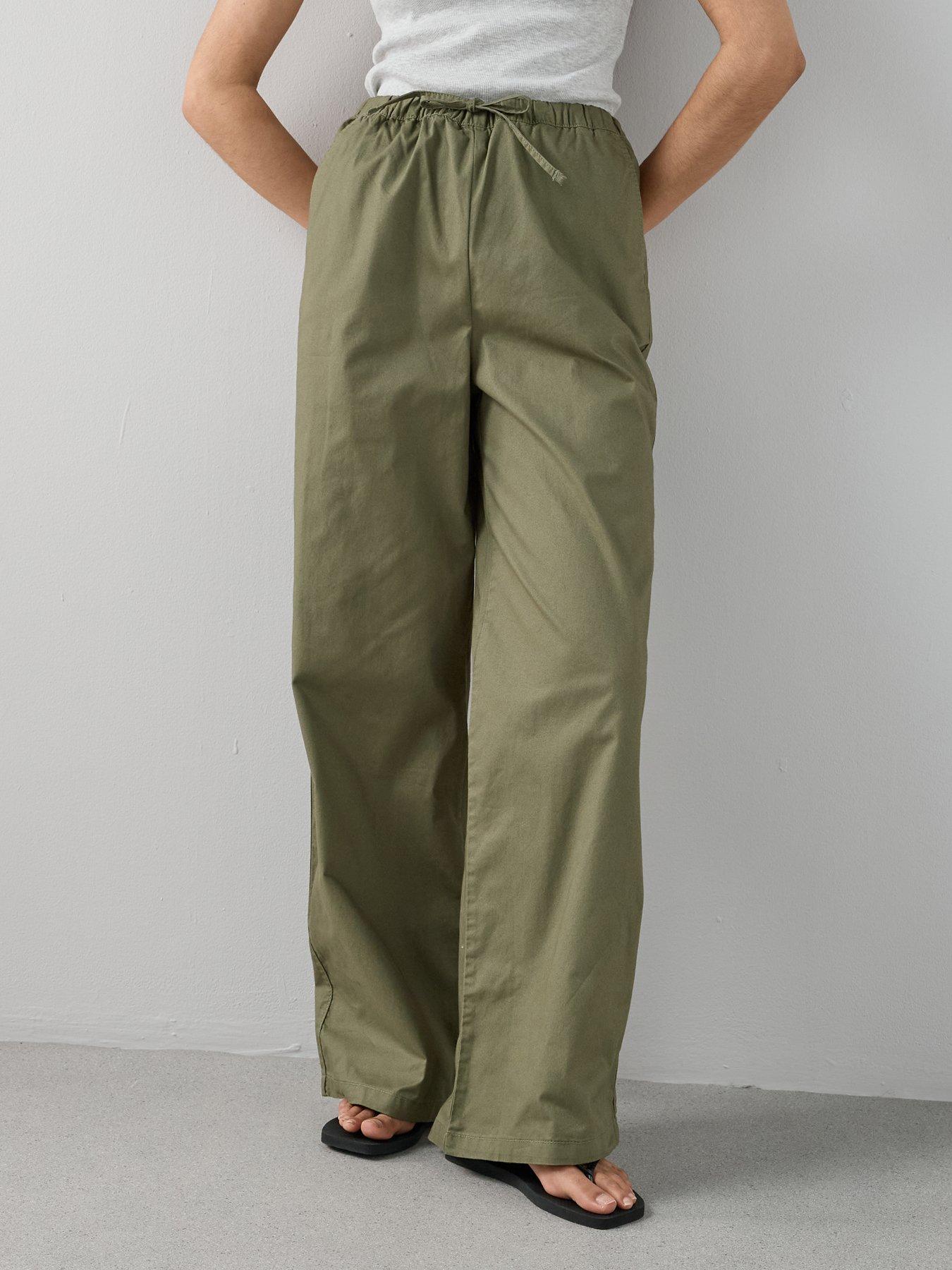 the-very-collection-cotton-wide-leg-trouser-khakioutfit