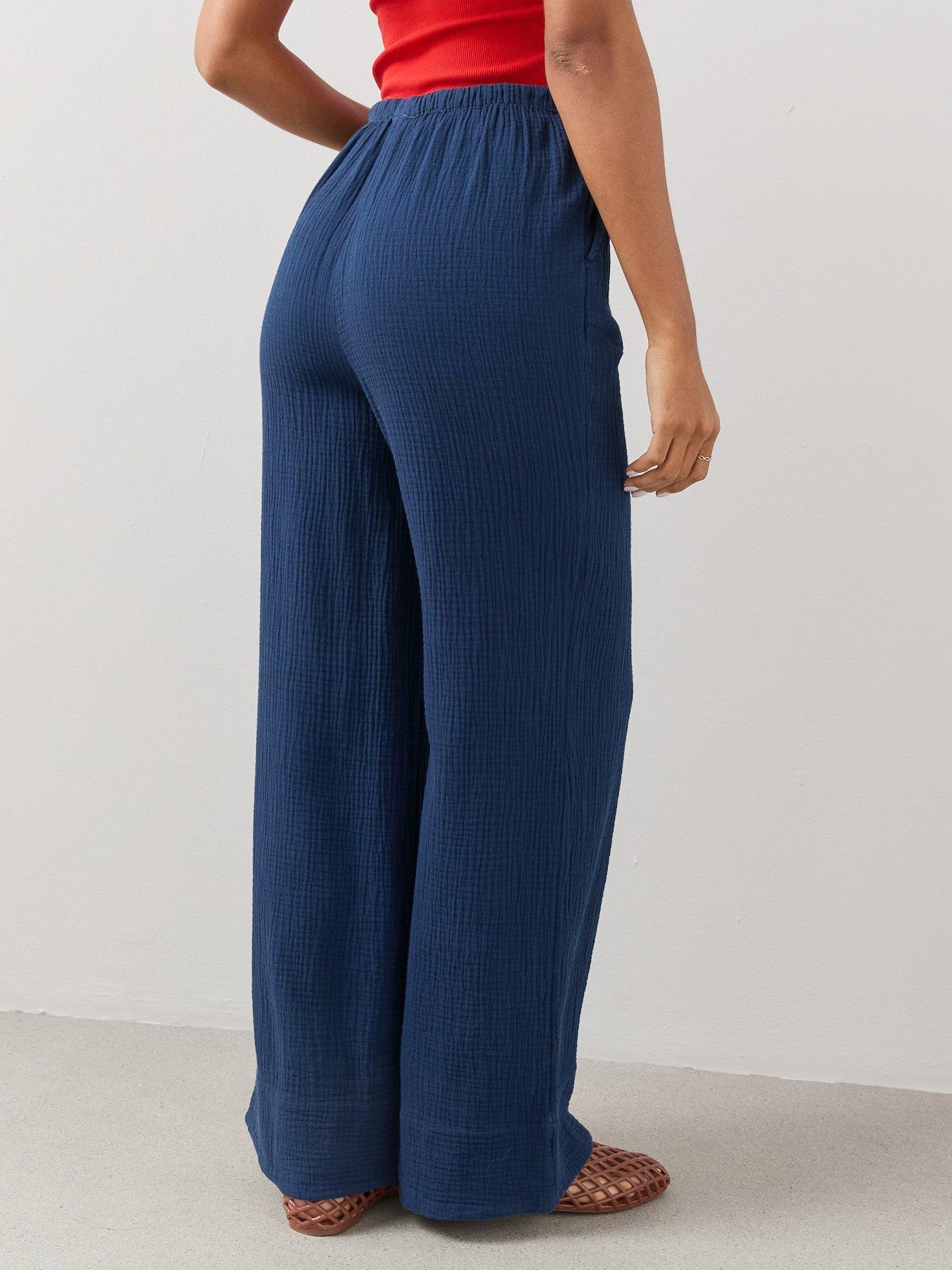 the-very-collection-crinkle-wide-leg-trouser-bluestillFront