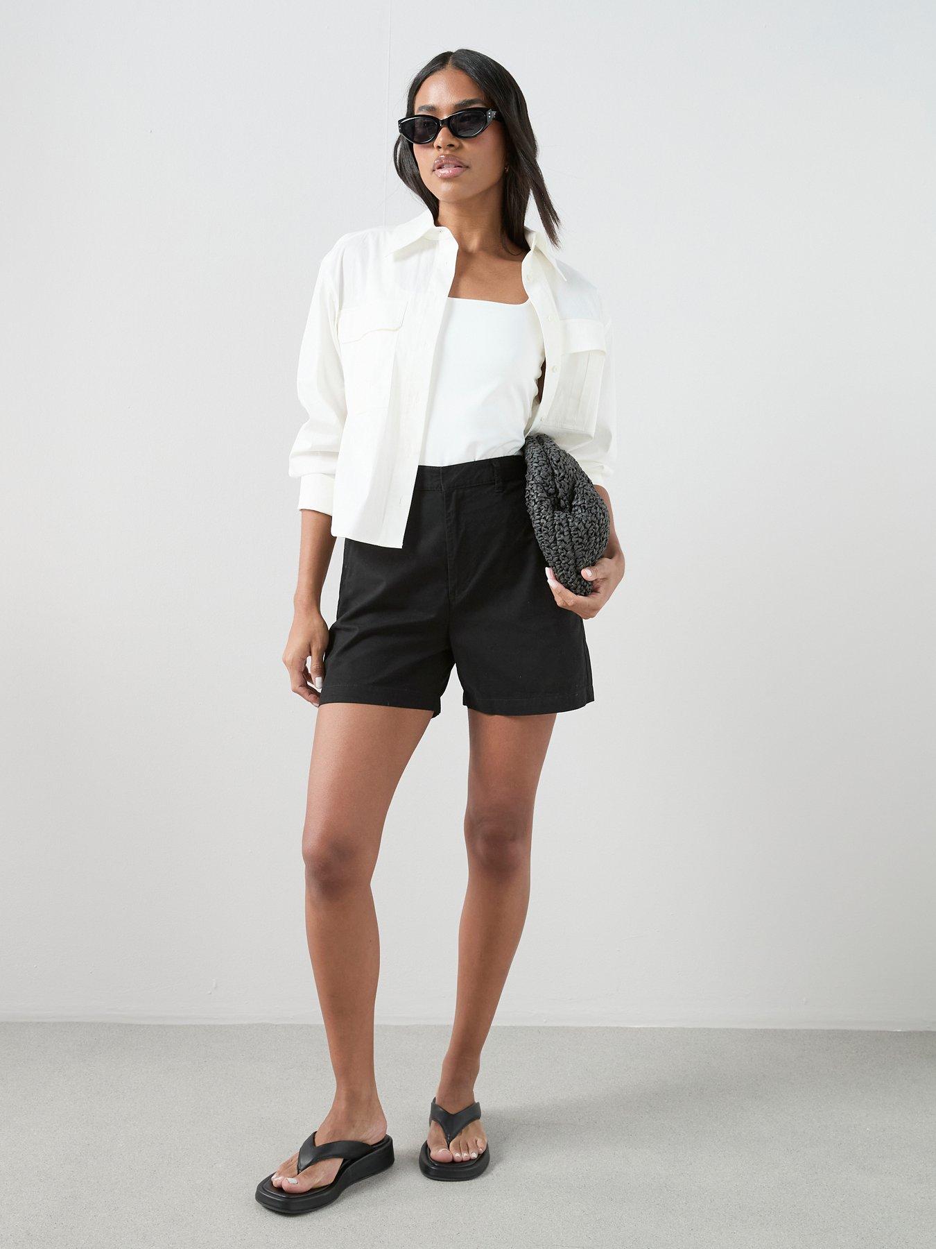 The Very Collection Cotton Shorts - Black