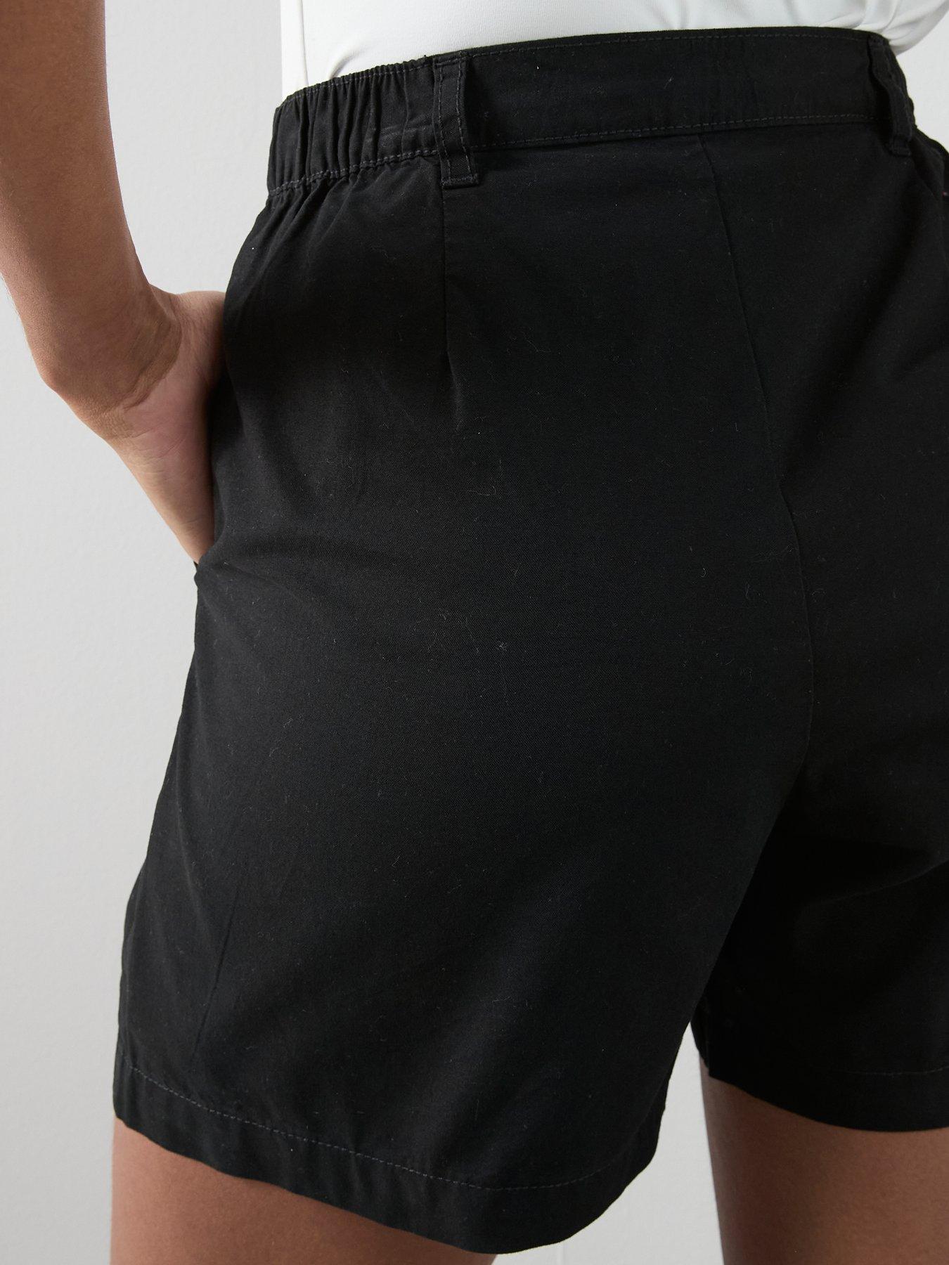 Image 5 of 6 of The Very Collection Cotton Shorts - Black