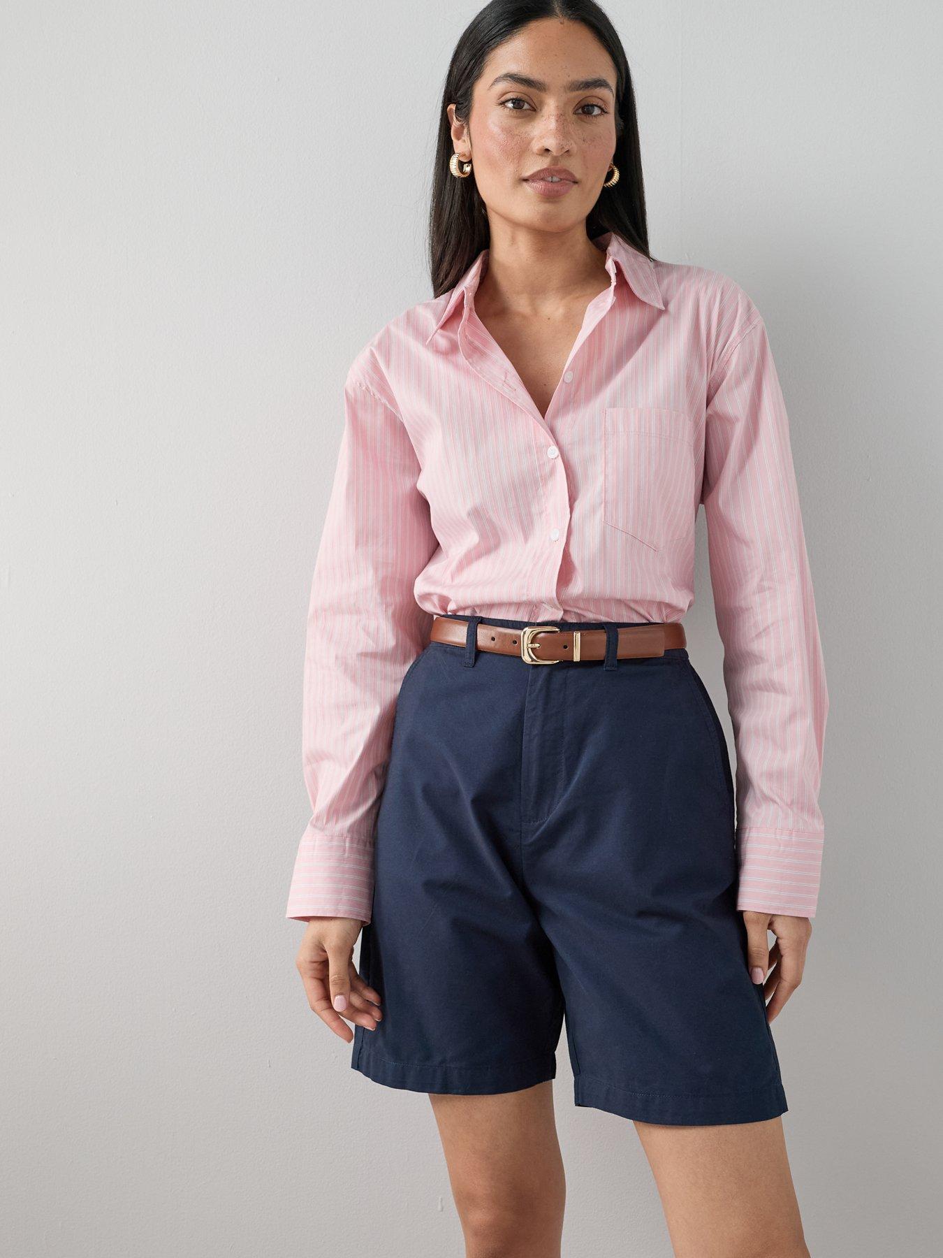 Image 6 of 7 of The Very Collection Cotton Pleat Top Short