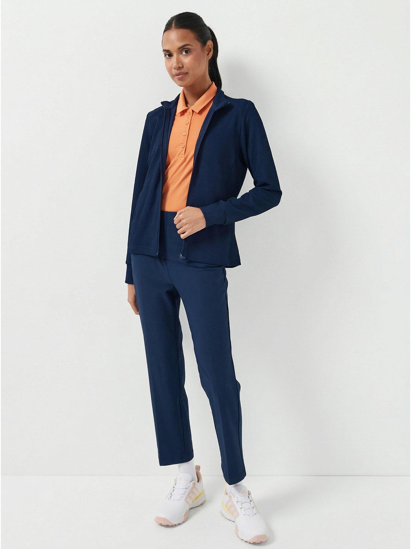 Image 5 of 6 of adidas Womens Golf Full Zip Jacket - Navy