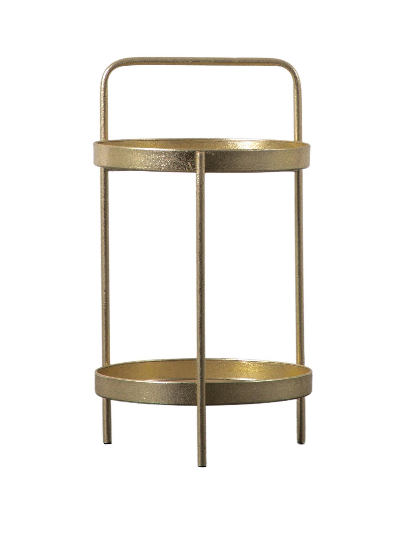 Image 2 of 5 of Gallery Direct Sennen Round Side Table Gold