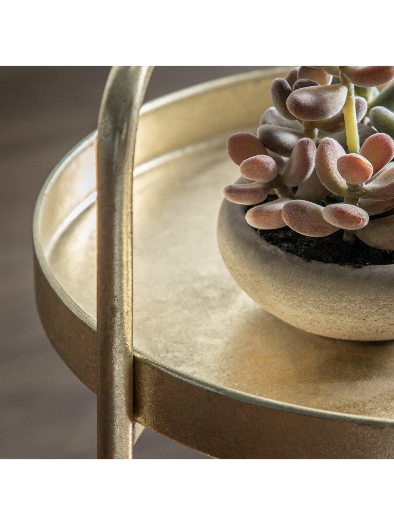 Image 3 of 5 of Gallery Direct Sennen Round Side Table Gold