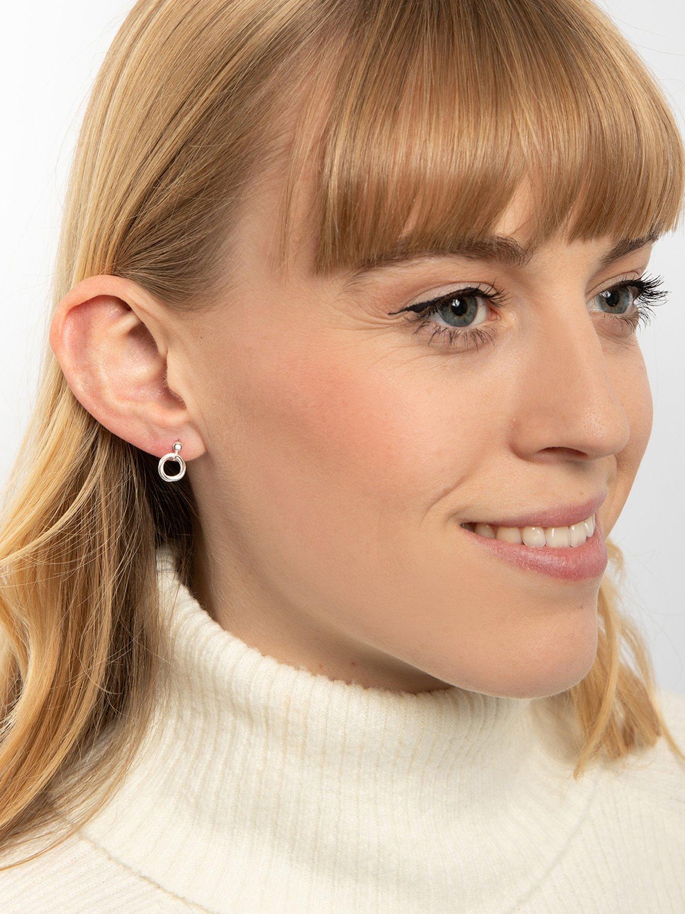 the-love-collection-sterling-silver-rubover-cz-rope-drop-earringsstillFront