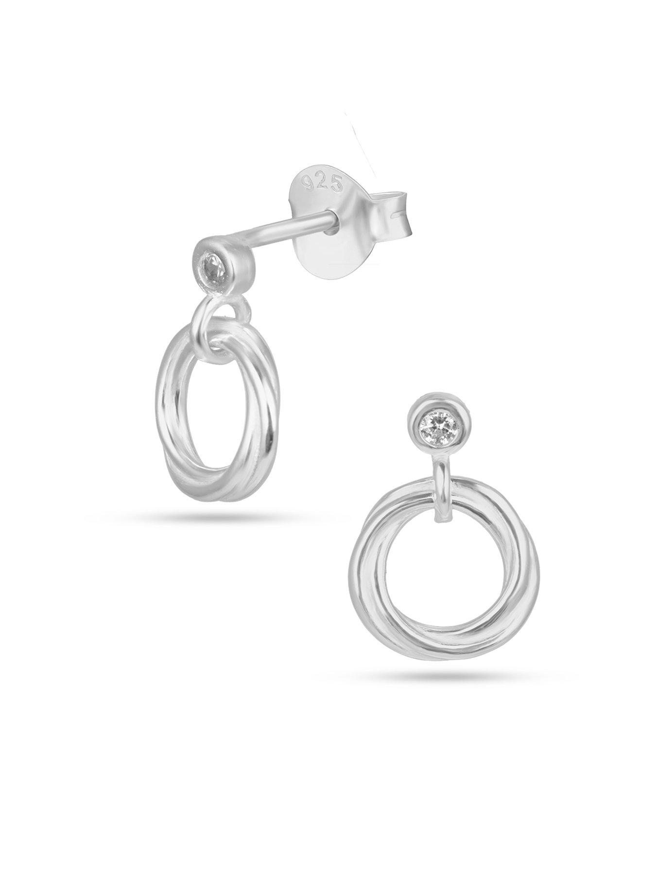 the-love-collection-sterling-silver-rubover-cz-rope-drop-earringsback