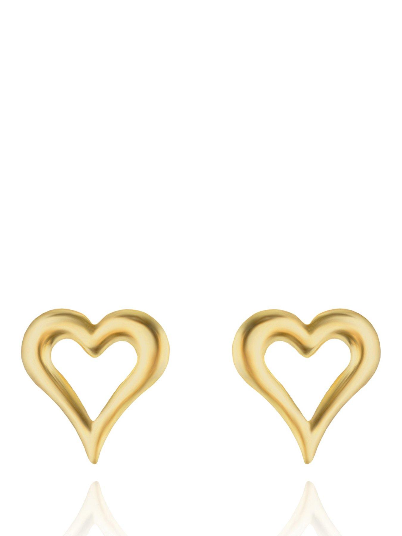 the-love-collection-9ct-yellow-gold-small-pierced-heart-stud-earrings