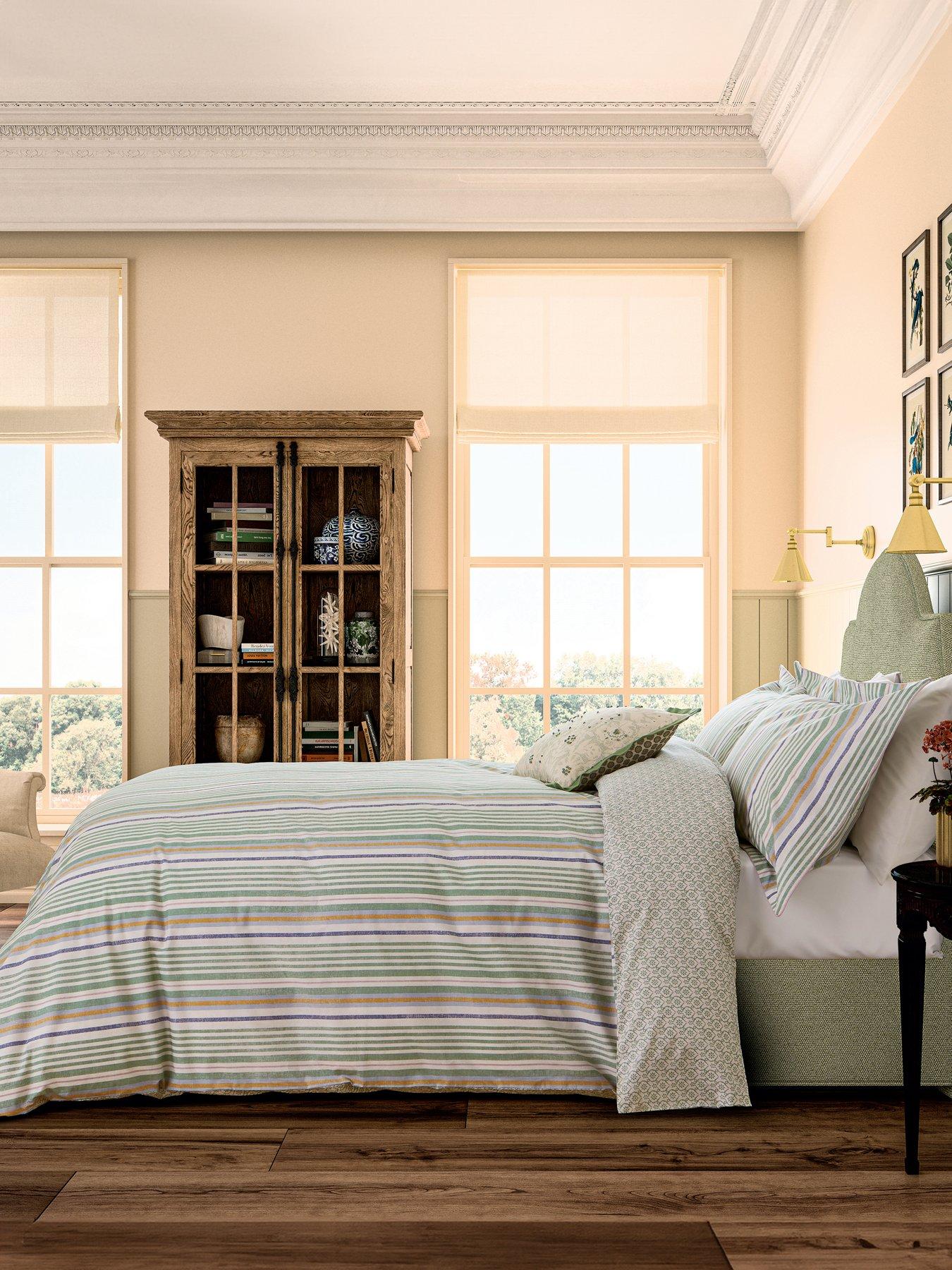 Joules Charleston Stripe Duvet Cover Set Green