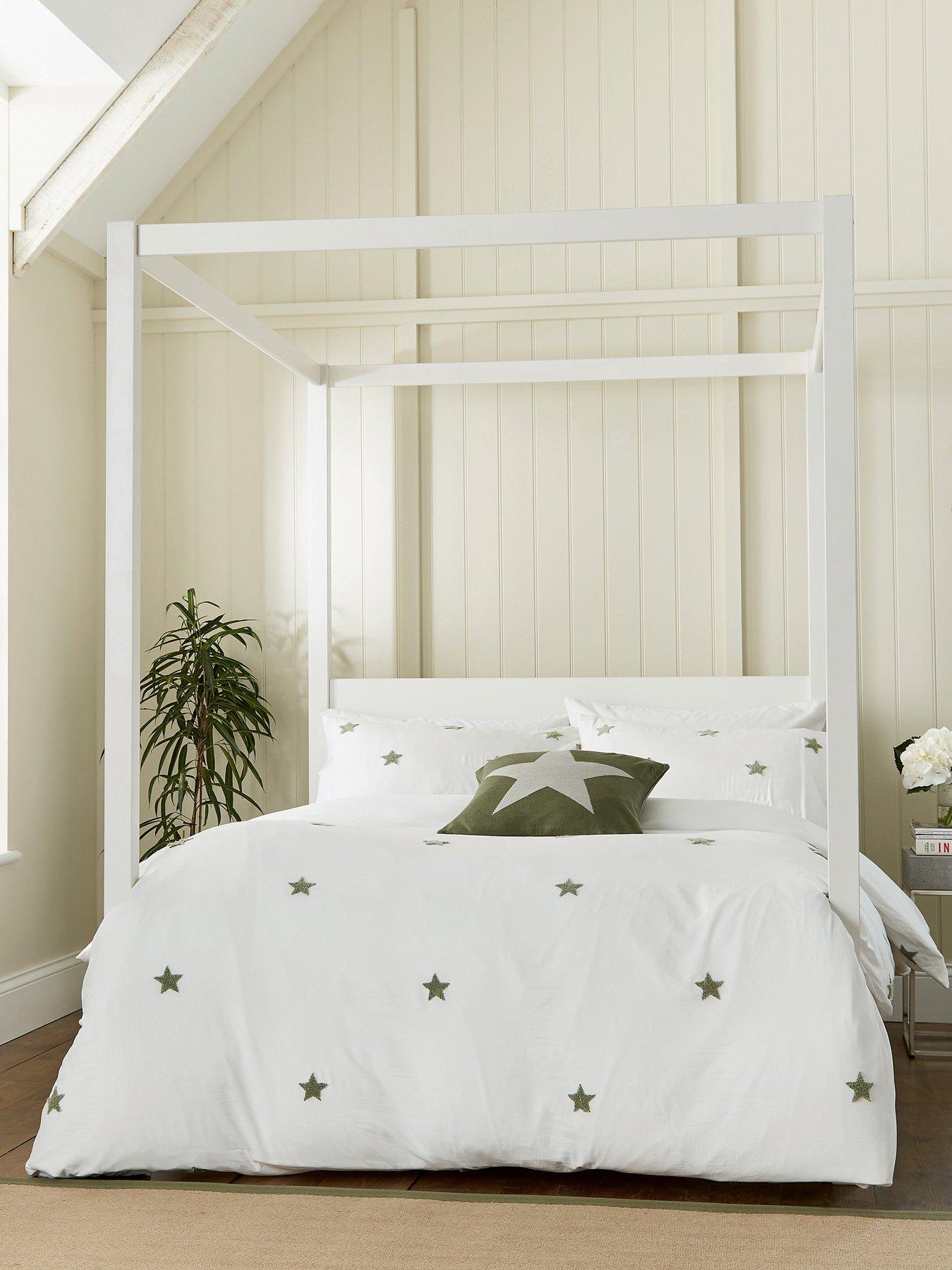 Helena Springfield Tufted Star Duvet Cover Set Green