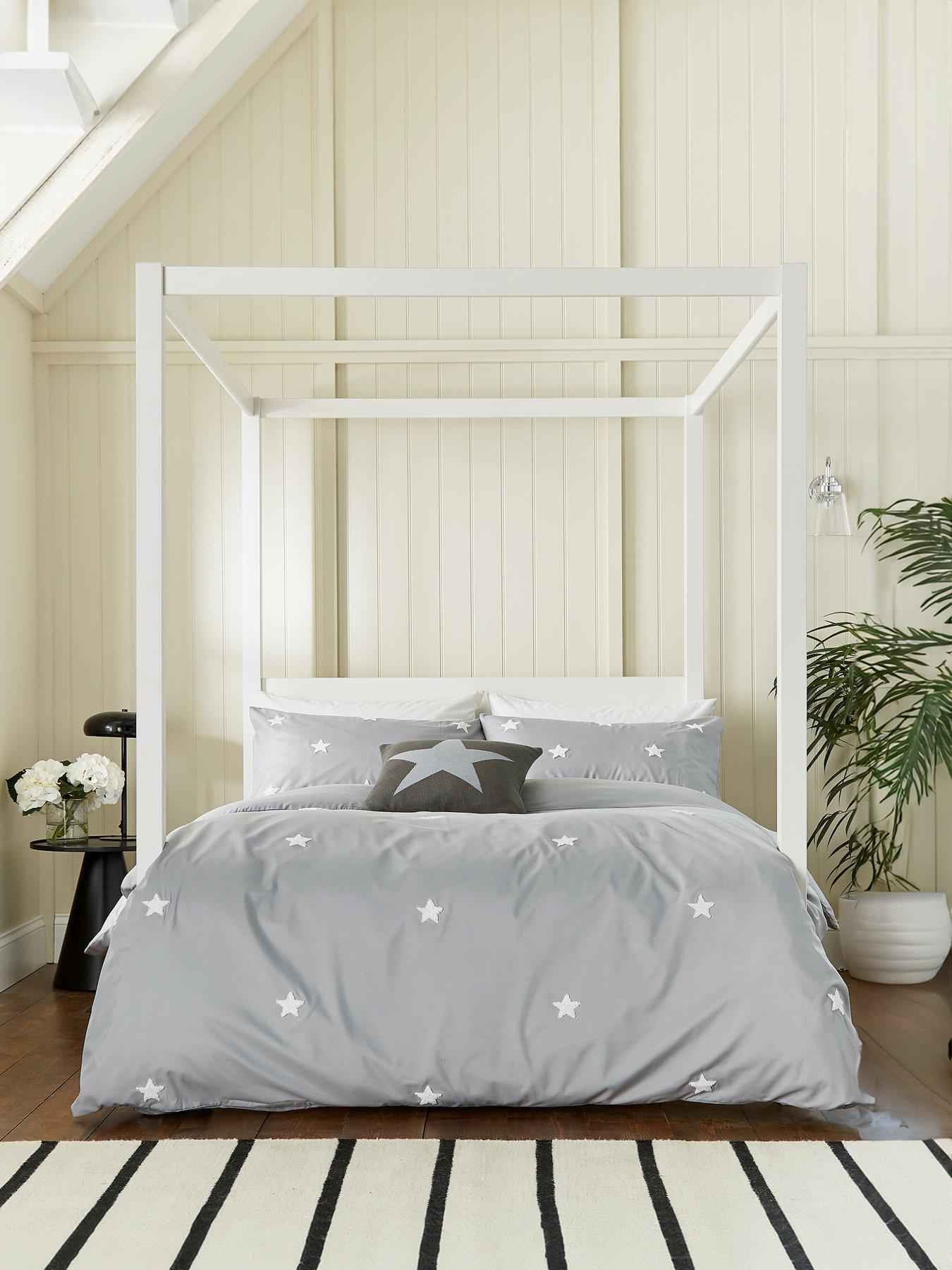 Image 1 of 5 of Helena Springfield Tufted Star Duvet Cover Set Grey