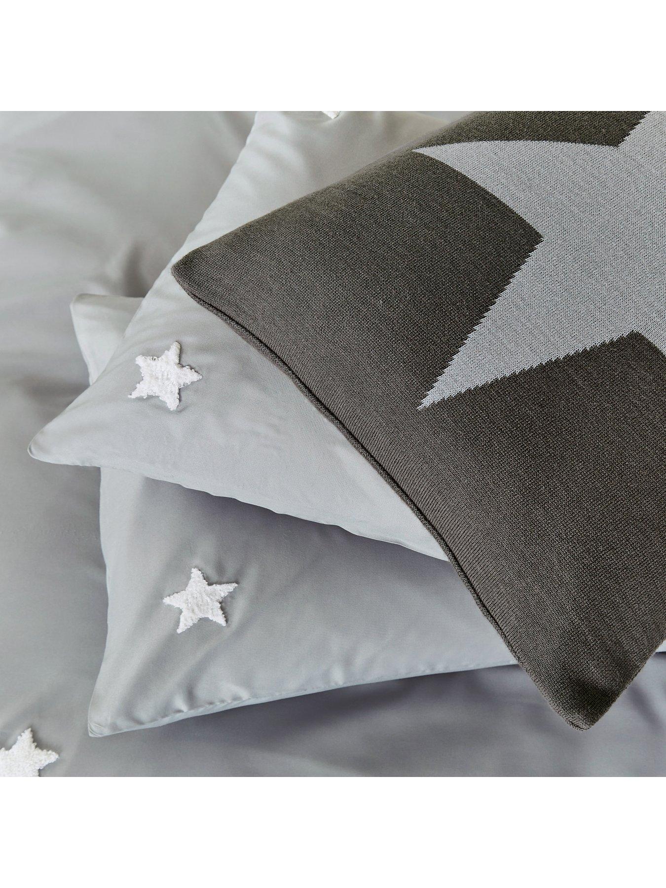Image 5 of 5 of Helena Springfield Tufted Star Duvet Cover Set Grey