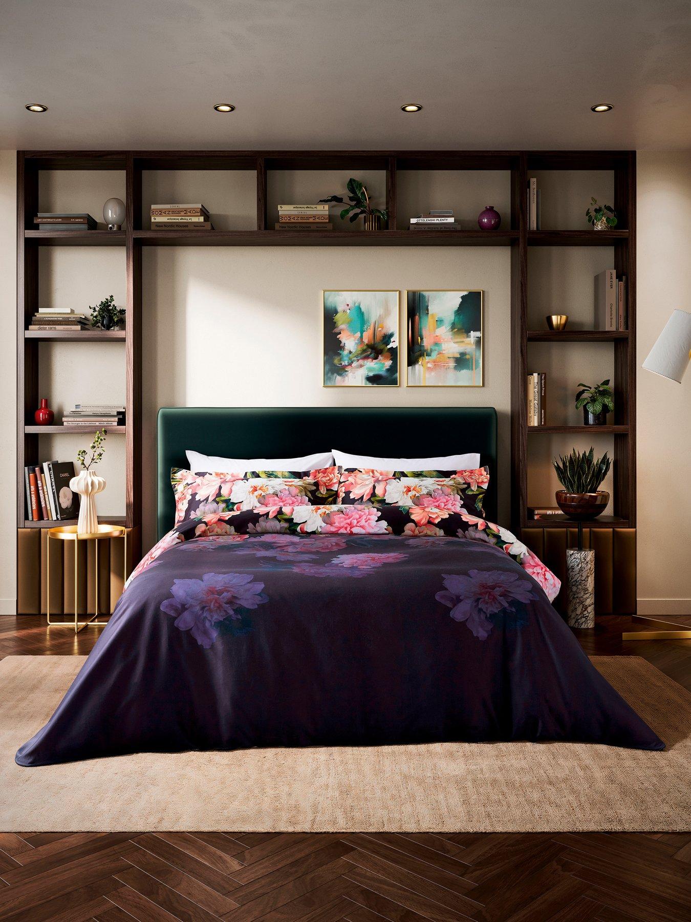 Ted Baker Painted Posy Duvet Cover Set Navy