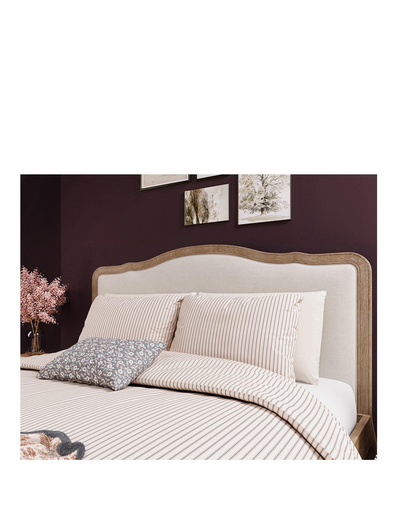 helena-springfield-ticking-stripe-duvet-cover-set-graphitecopperstillFront