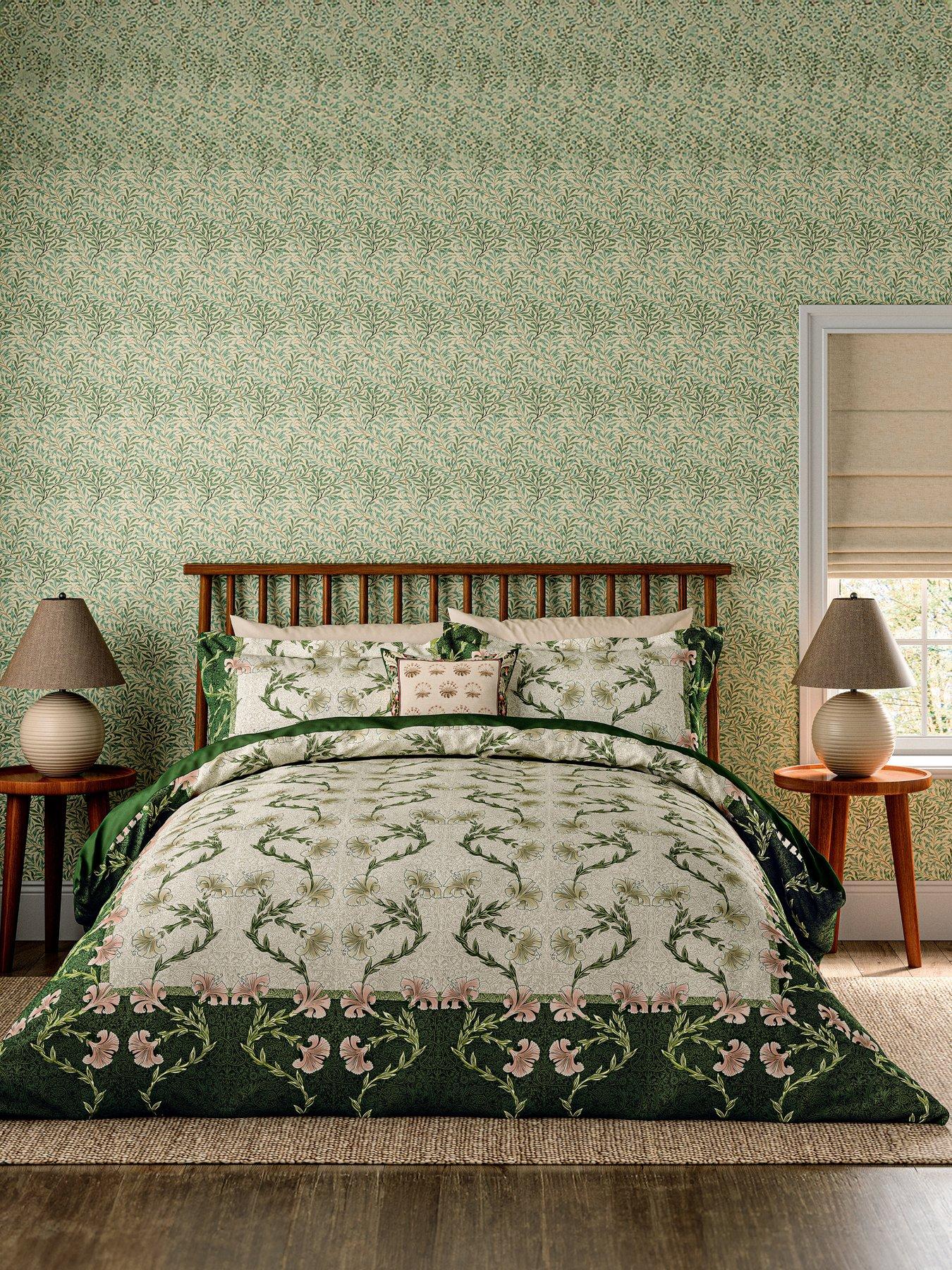 morris-co-scrolling-carnation-cover-duvet-set-olive-and-ivory