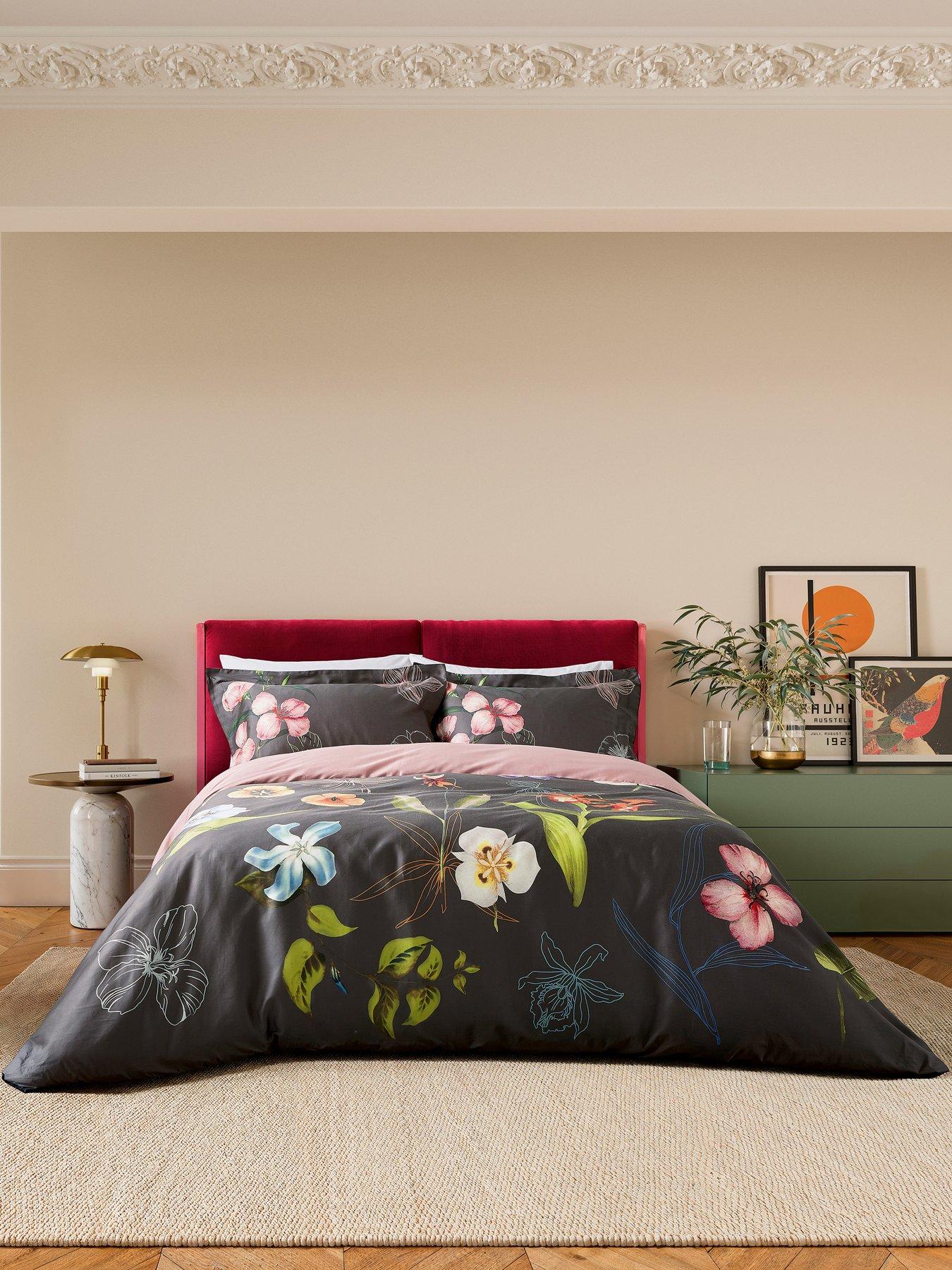 Image 1 of 5 of Ted Baker New Hampton Cover Duvet Set Charcoal