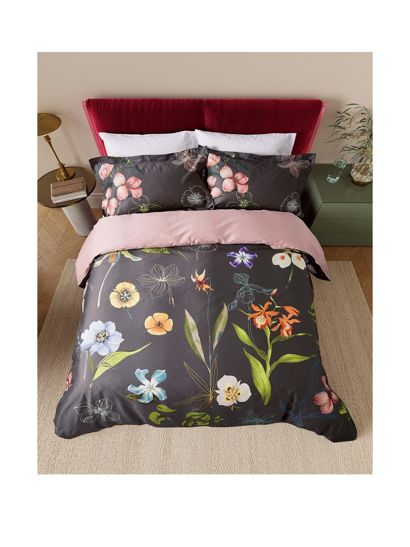 Image 2 of 5 of Ted Baker New Hampton Cover Duvet Set Charcoal