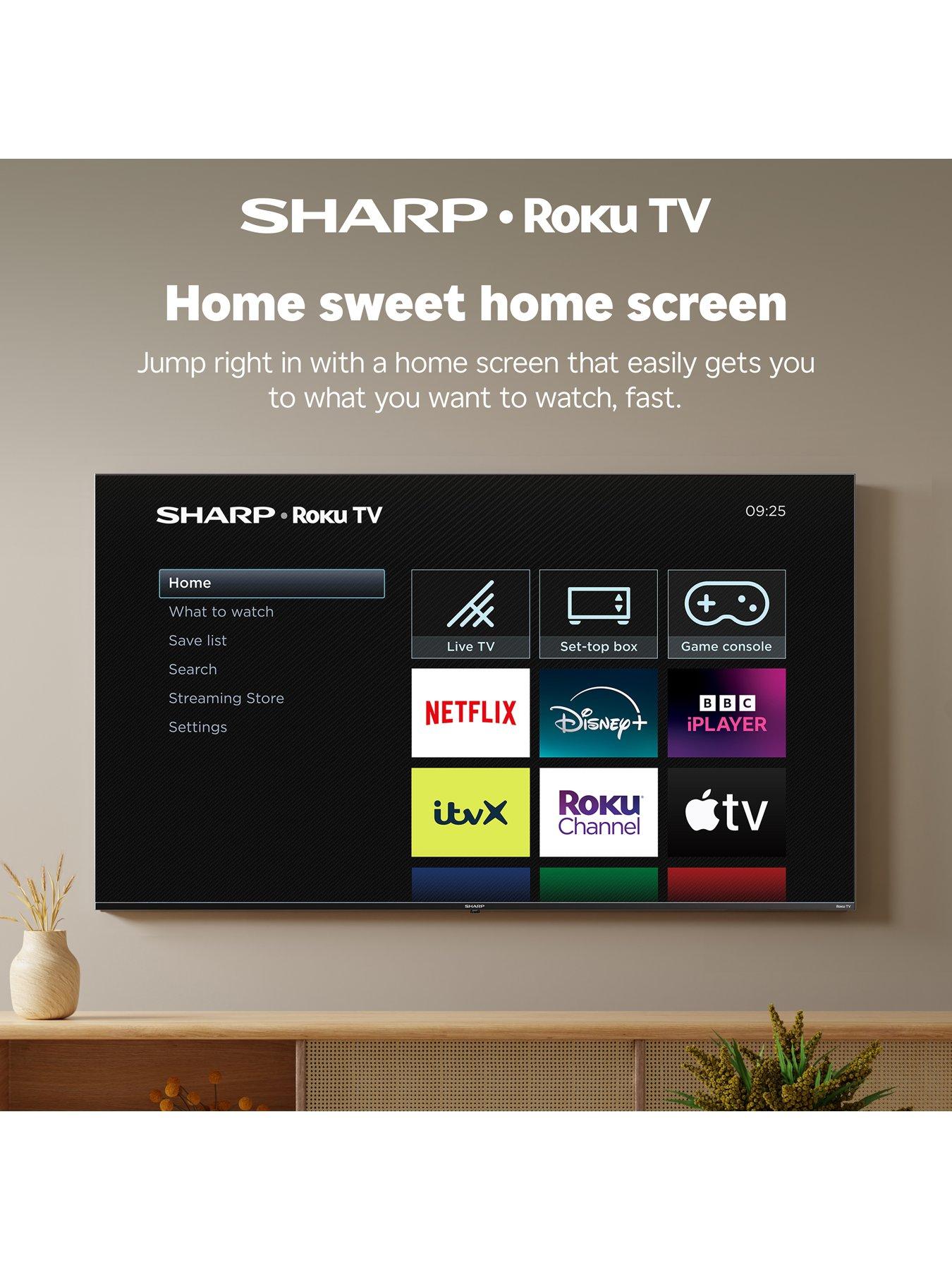 Image 4 of 7 of Sharp 24HD2225K 24-inch HD-Ready Smart Roku TV with Freely