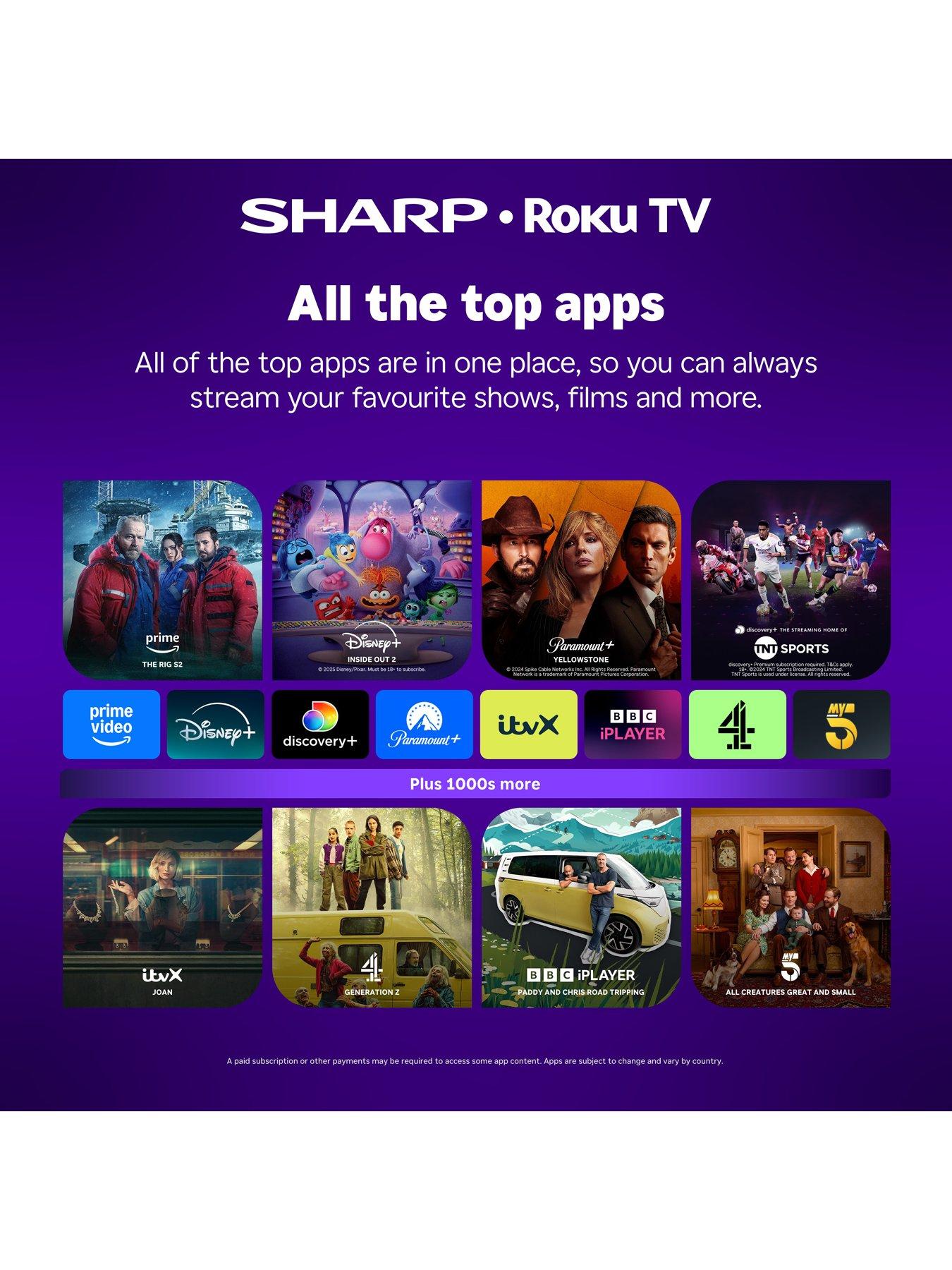 Image 5 of 7 of Sharp 24HD2225K 24-inch HD-Ready Smart Roku TV with Freely