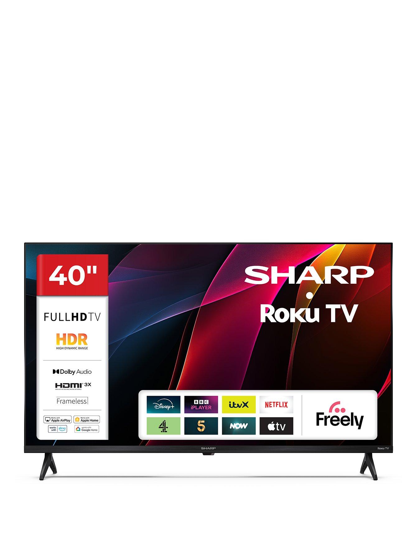 Sharp SHARP HD2225K 40-inch Full HD Roku Smart TV HDR10 with Freely- 2T-C40HD2225KB