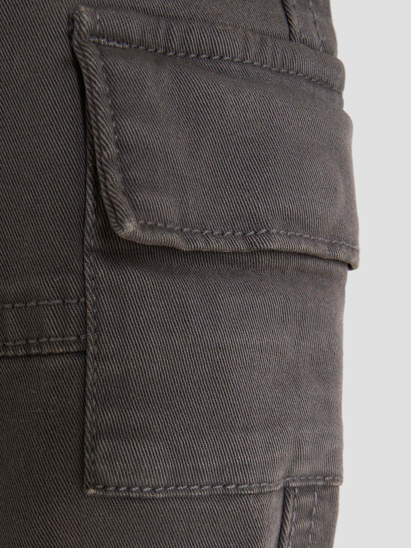 Image 3 of 4 of River Island Older Boys Herrin Cargo Pants - Grey