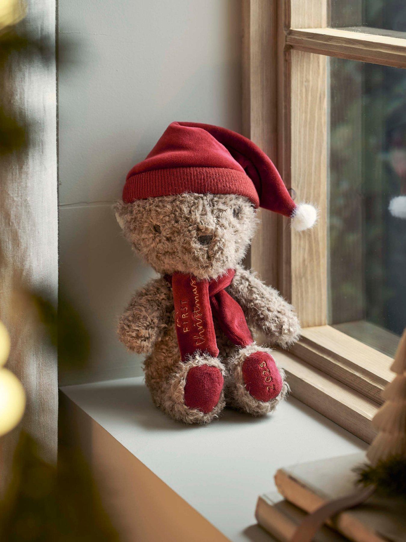 Mamas & Papas Christmas Bear Soft Toy 2025