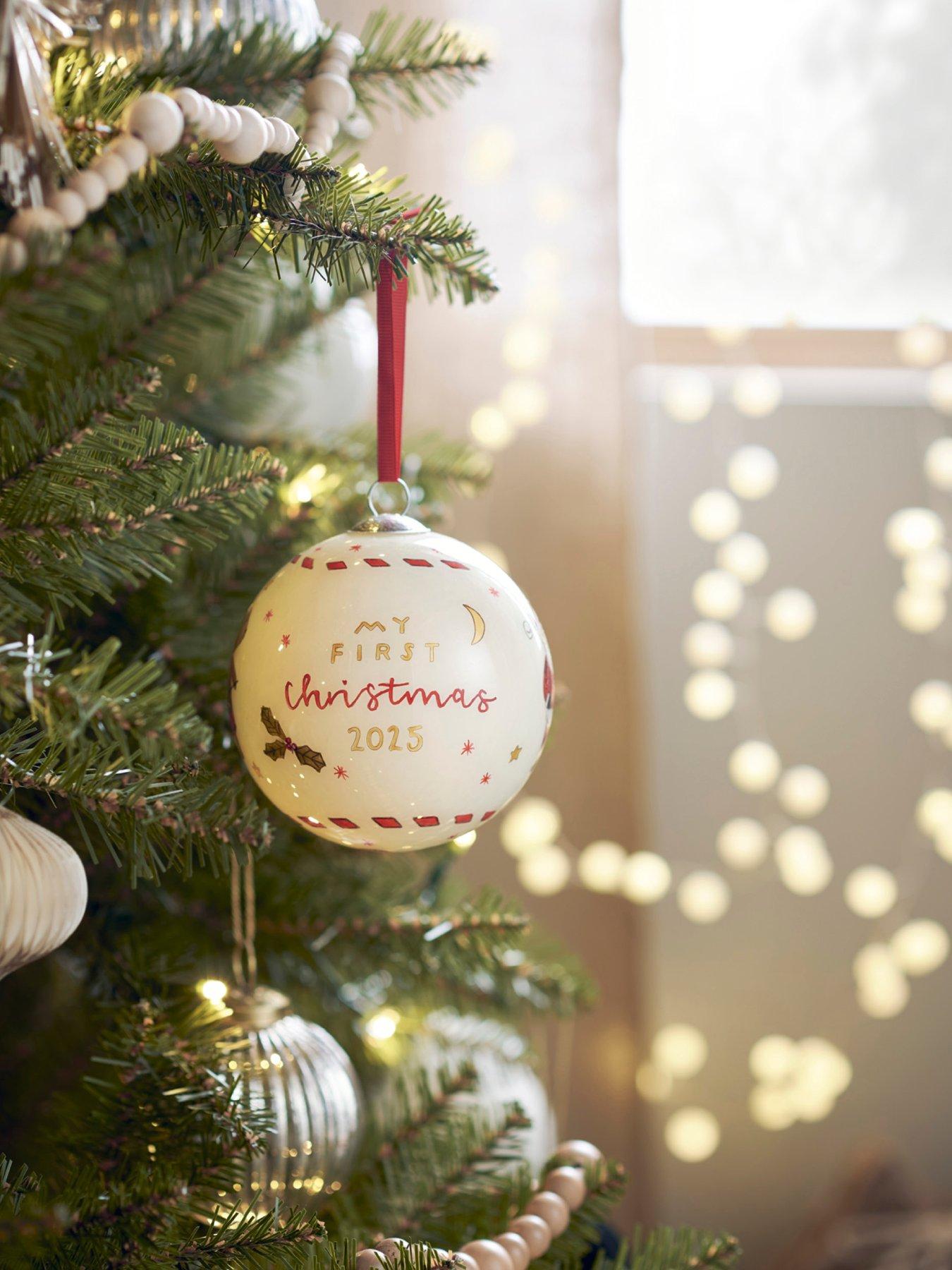 Mamas & Papas Glass Bauble 2025 - Neutral