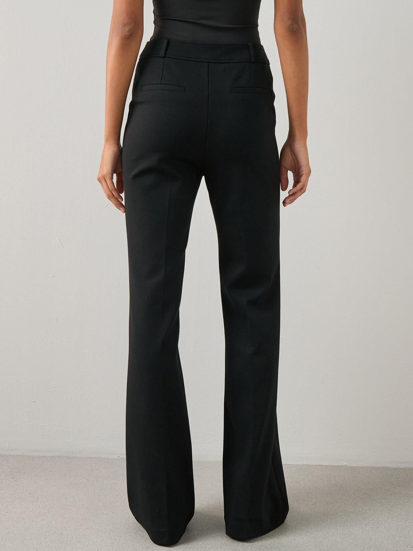 the-very-collection-ponte-bootcut-trousers-blackstillFront